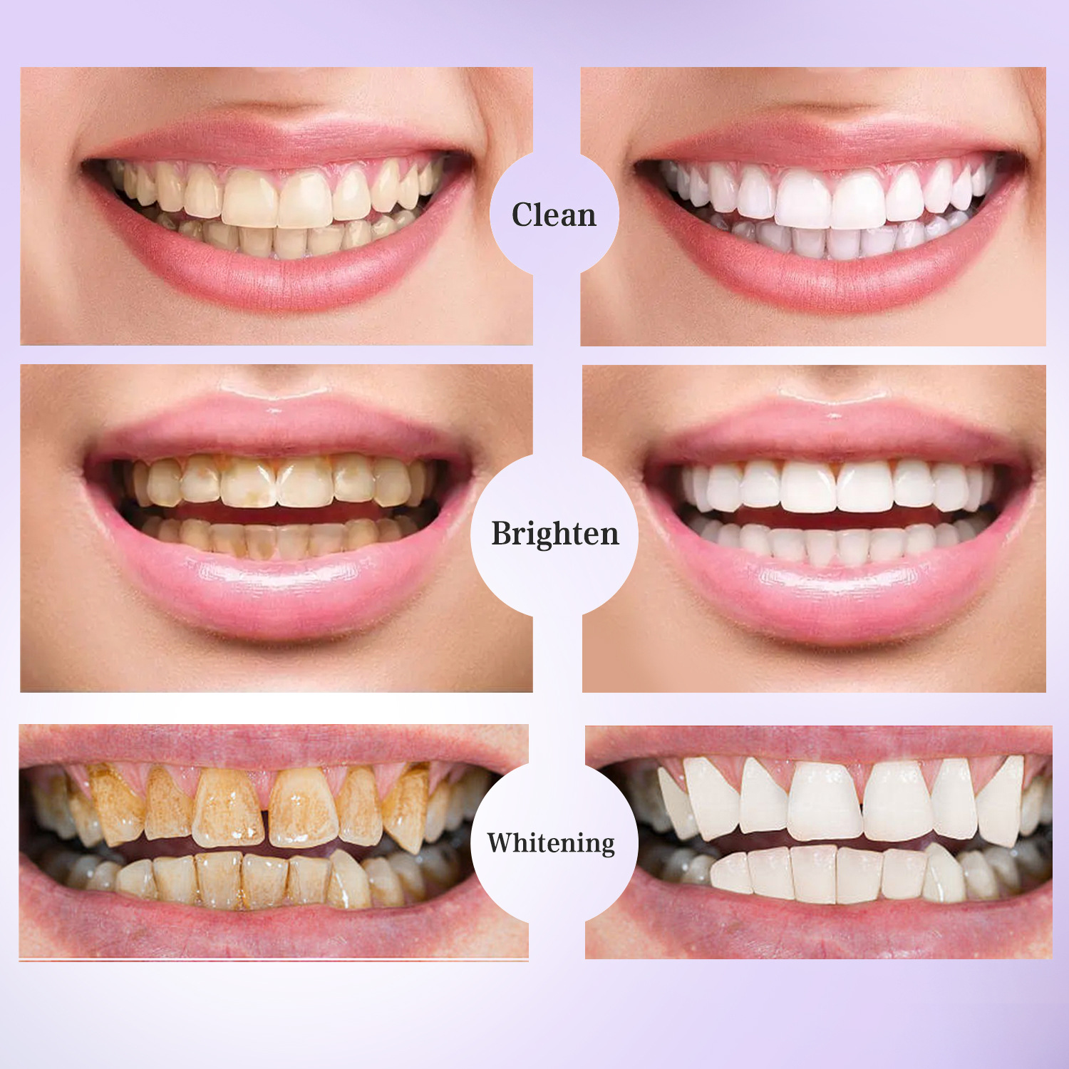 V34 Smile Tooth Whitening Toothpaste Plaque Removal Purple Corrector Tooth Whitening Toothpaste Enamel Care Easily Reduce Yellowing Oral Clean Care
