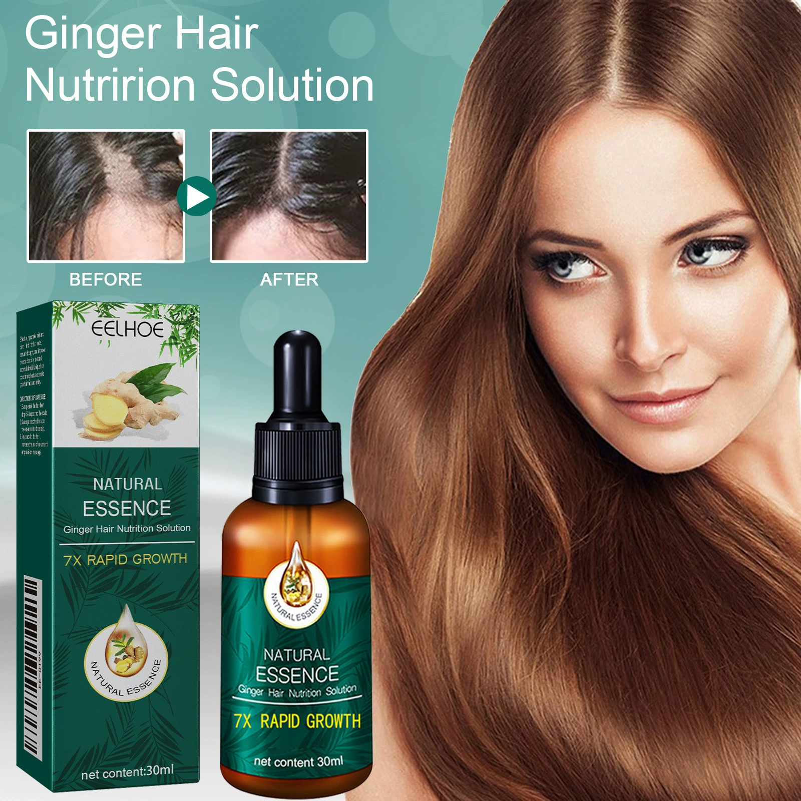 Natural Ginger Hair Care Essential Oil