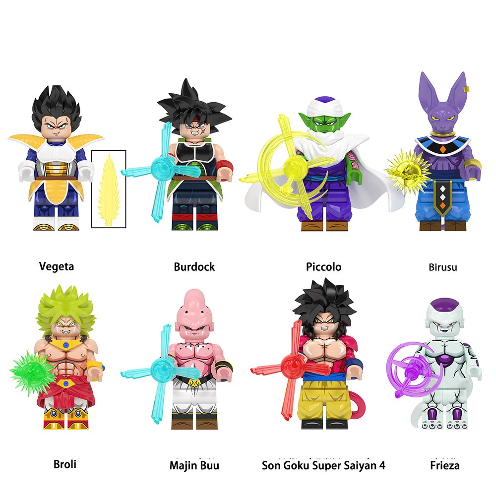 (Style A) Mini Figures Dragon Ball Collectible Series Characters Building Blocks with Accessories Role Play Toys Festival Gifts for Kids