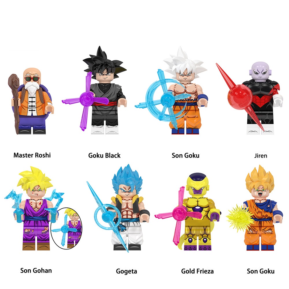 (Style A) Mini Figures Dragon Ball Collectible Series Characters Building Blocks with Accessories Role Play Toys Festival Gifts for Kids