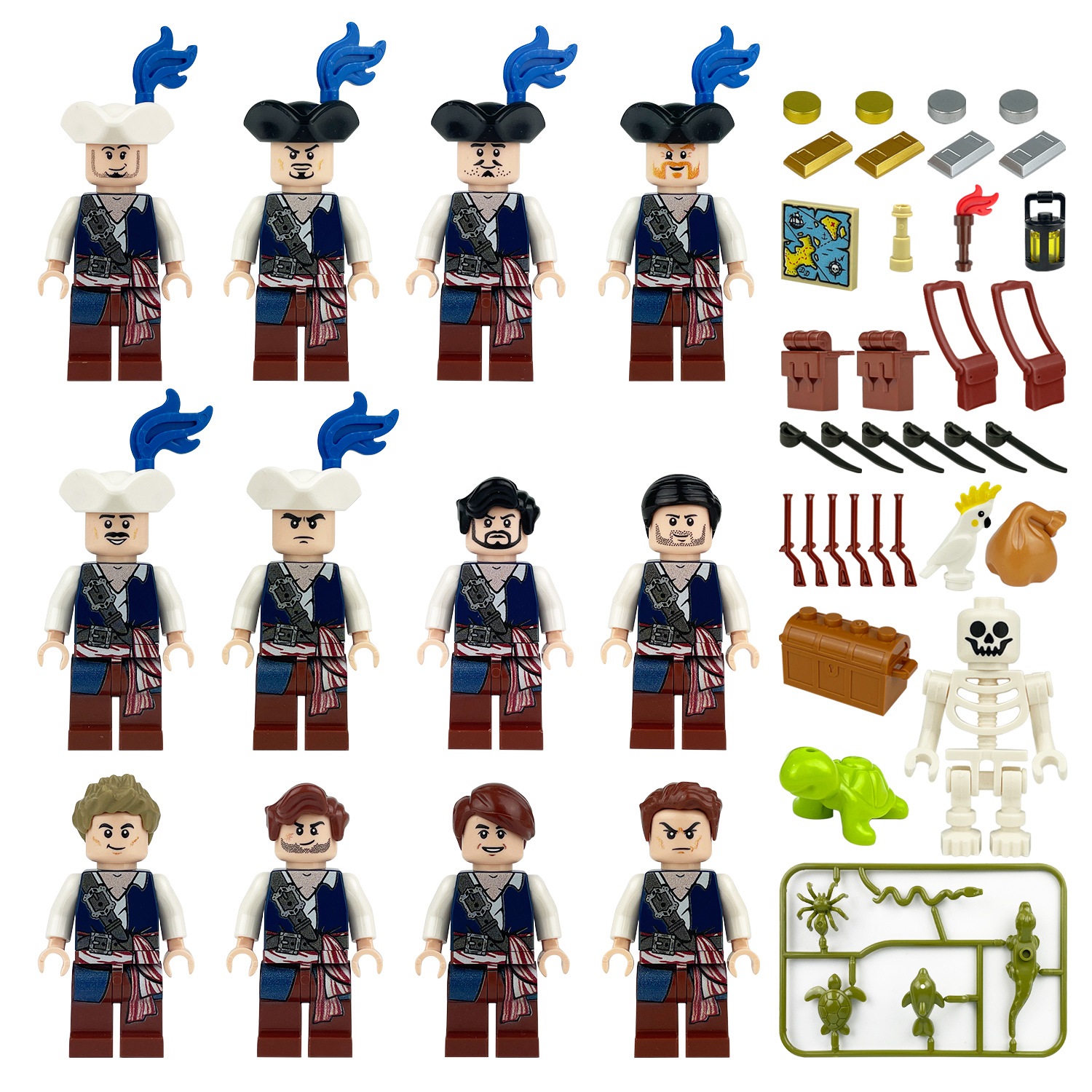 (Style B) Medieval Figures Building Blocks Toys Kings Knights Soldiers Legion Elves Pirates Vikings Roman Sea Monsters Warriors Bricks
