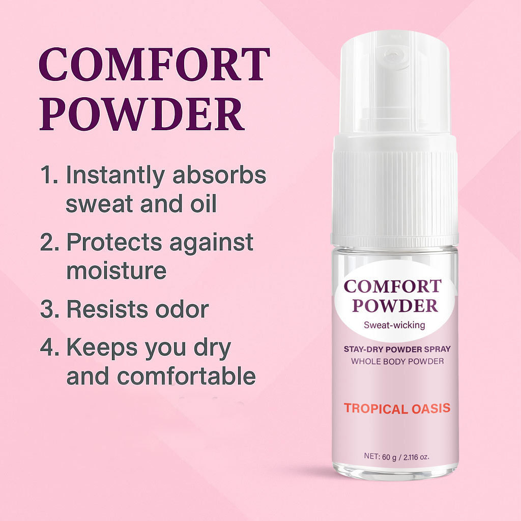 Body Comfort Powder Absorbent Soothing Refreshing For Dry Skin Daily Hygiene And Freshness Care 60g