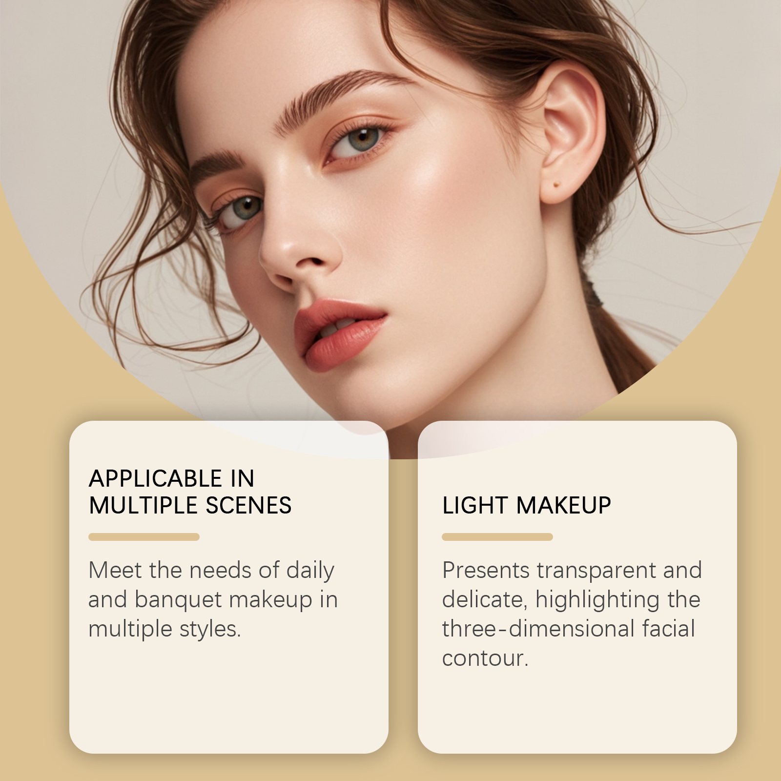 Gilded Synthetic Makeup Palette Eye Shadow Contour Blush Highlight Under Eye Bright Multi Function All Purpose Cosmetic Tray