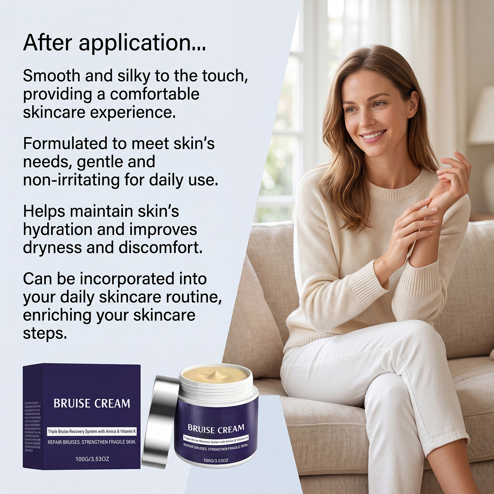Skin Moisturizing Cream Gentle Care Delicate Hydration Daily Moist Cool Facial Body Skin Care Lotion