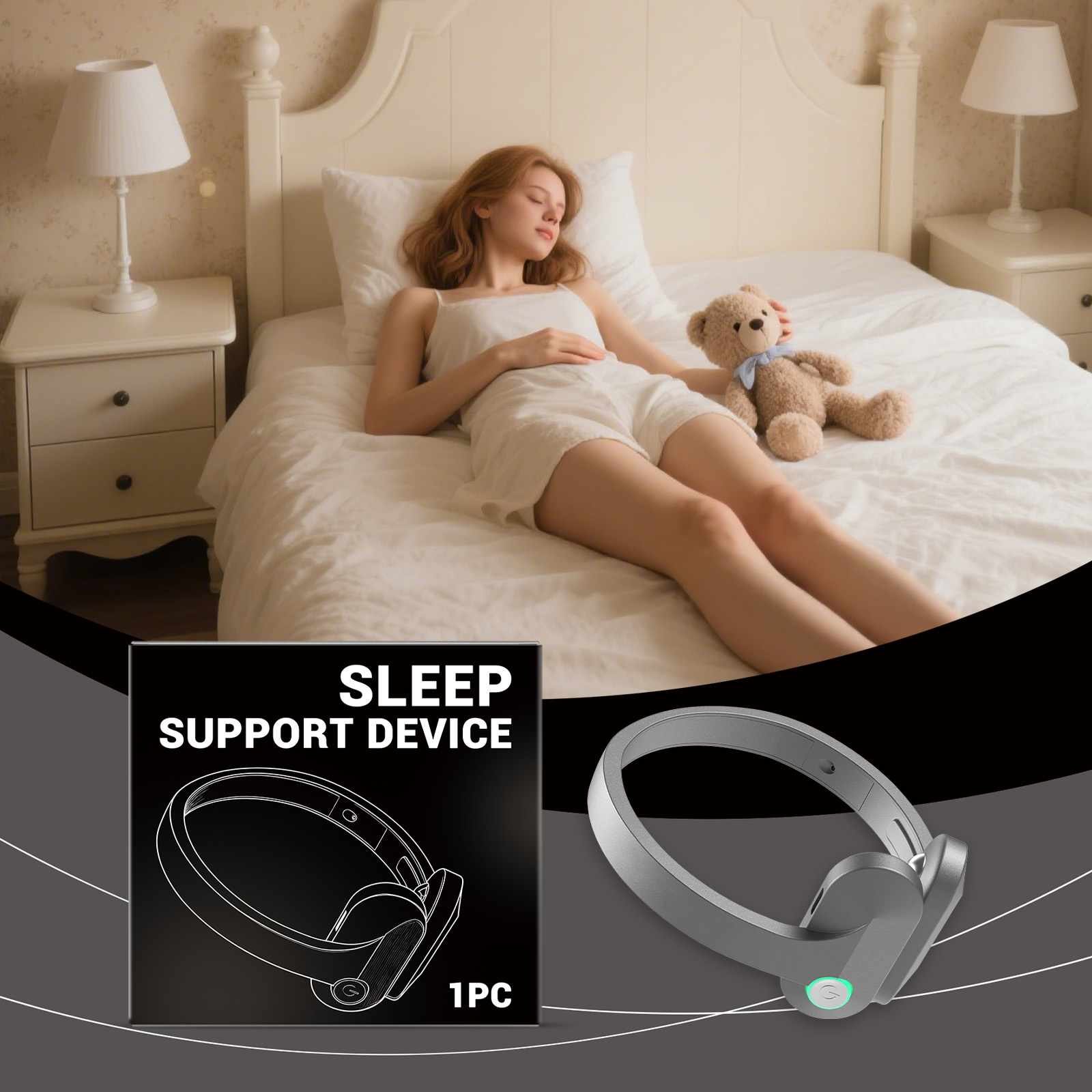 Sleep Care Device Comfort Gentle Convenient Daily Relax Body Mind Nighttime Sleep Protection Supplies