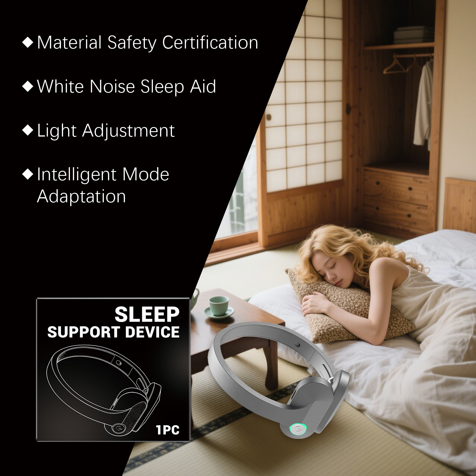 Sleep Care Device Comfort Gentle Convenient Daily Relax Body Mind Nighttime Sleep Protection Supplies