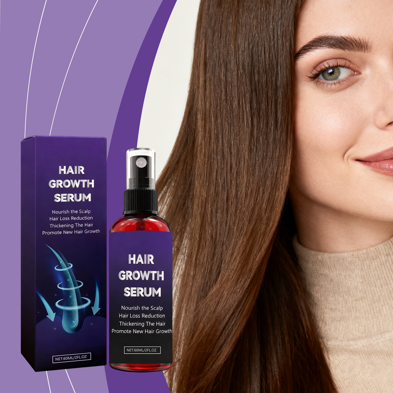 Rosemary Hair Essence Spray Shiny Hydrated Soft Fluffy Plump No Rinse Nutrient Hair Care Liquid Treatment