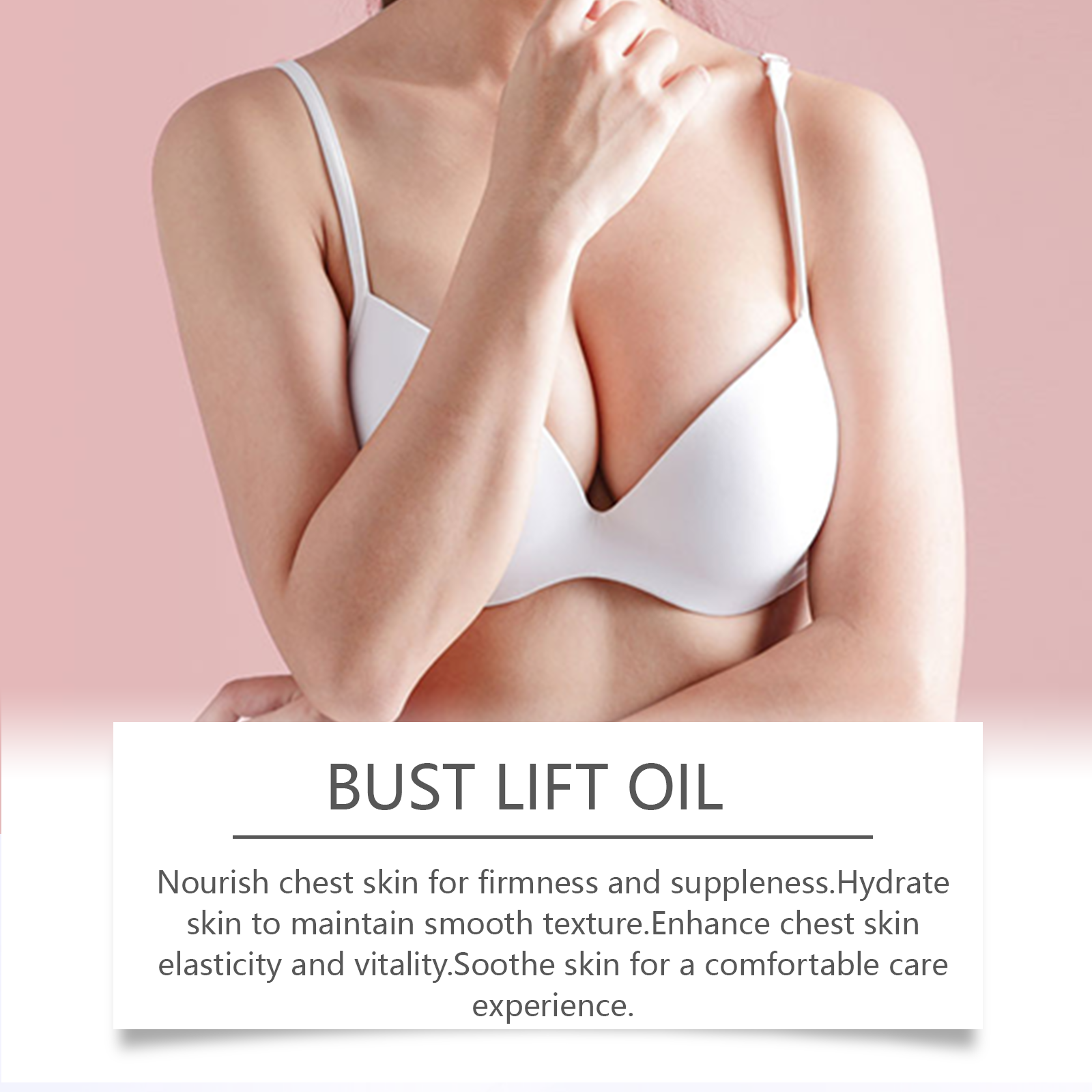 Breast Care Essential Oil Mild Care Plump Elastic Nourish Hydrate Refreshing Non Sticky Breast Massage