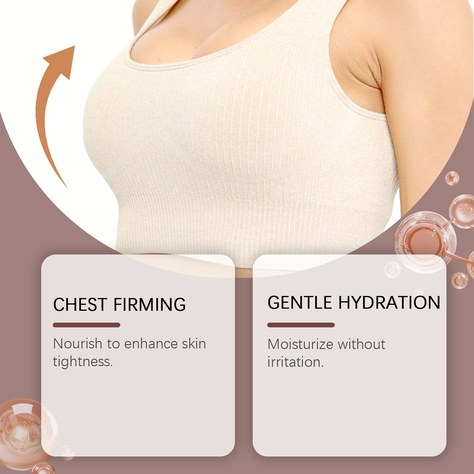 Breast Care Essential Oil Mild Care Plump Elastic Nourish Hydrate Refreshing Non Sticky Breast Massage