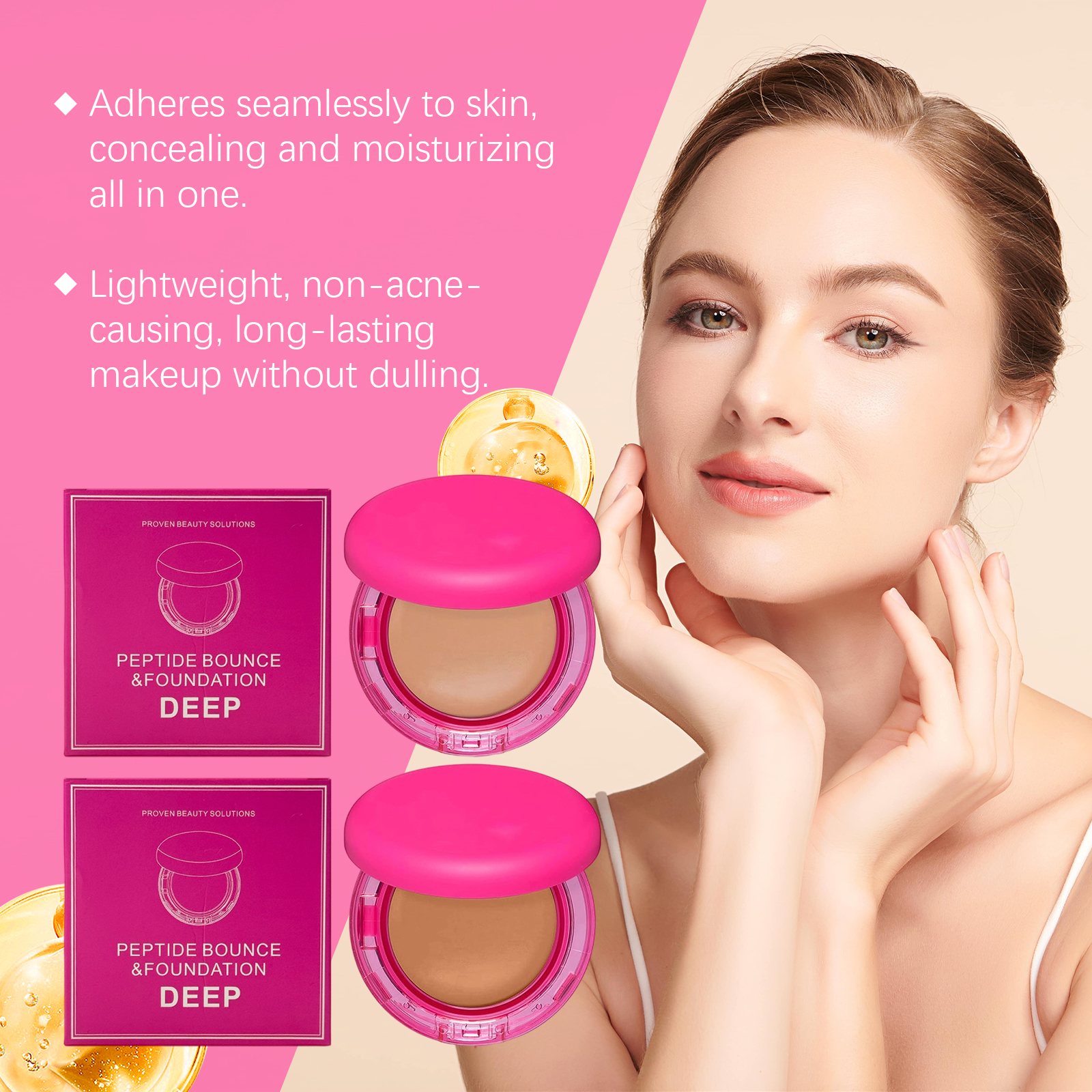 Light Shade Moisturizing Concealing Foundation Cream Fine Smooth Easy Spread Natural Hydrating Convenient Daily Makeup Skin Look