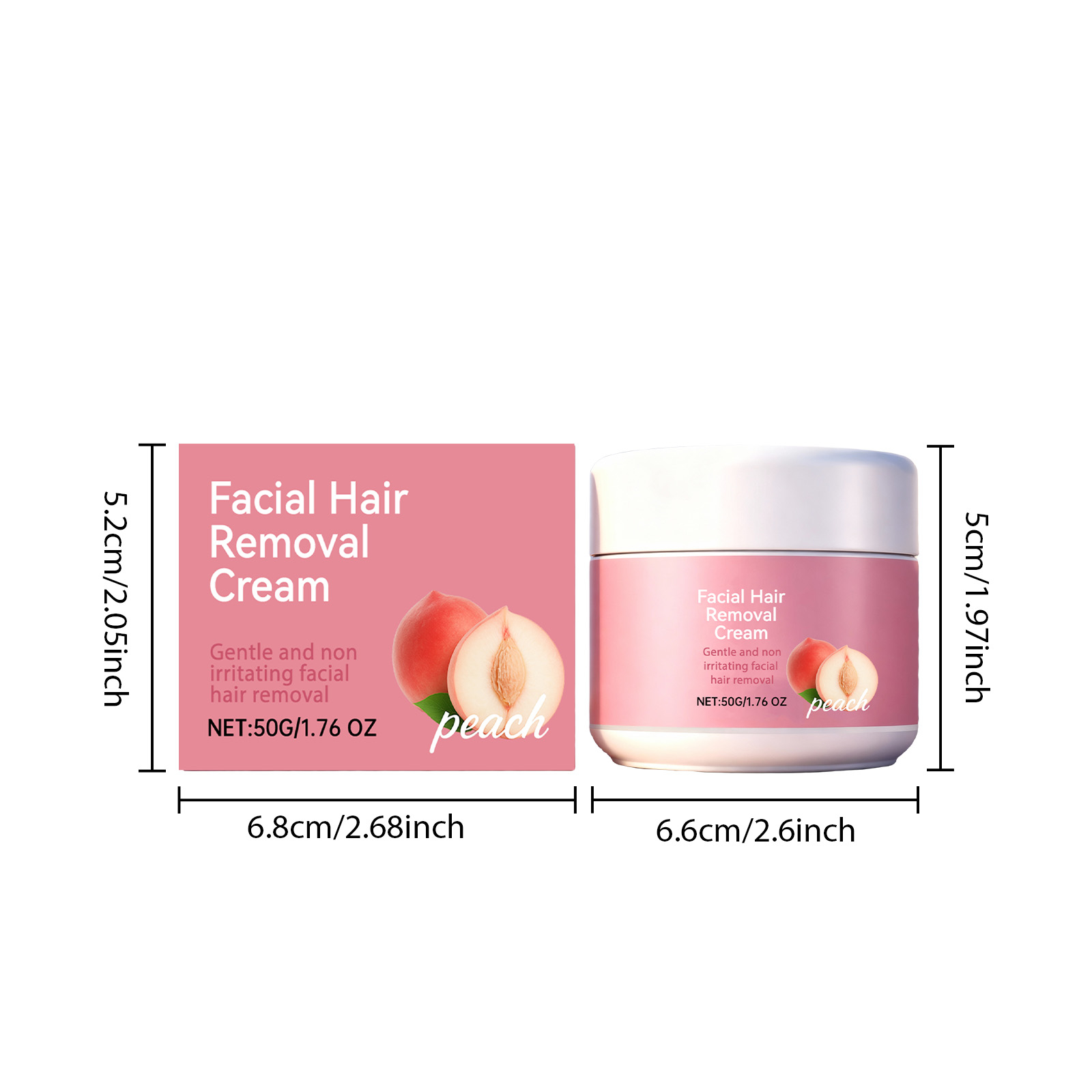 Facial Hair Removal Cream Mild Moisturizing Convenient Smooth Cleansing Care Lip Face Skin