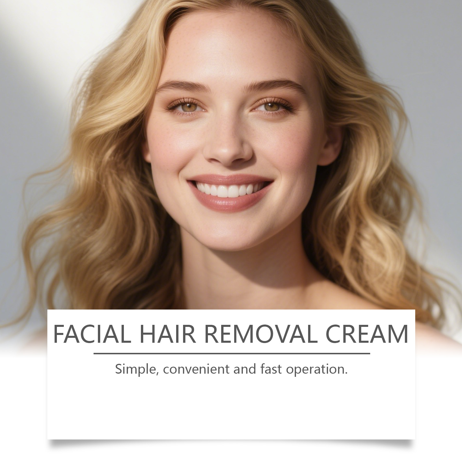 Facial Hair Removal Cream Mild Moisturizing Convenient Smooth Cleansing Care Lip Face Skin