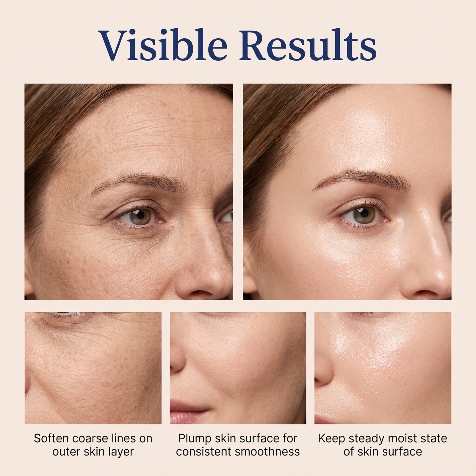 Moisturizing Essence Liquid Plump Hydrating Mild Nourishing Delicate Skin Texture Facial Skin Care Product Deep Gentle Soft Smooth Fresh Daily