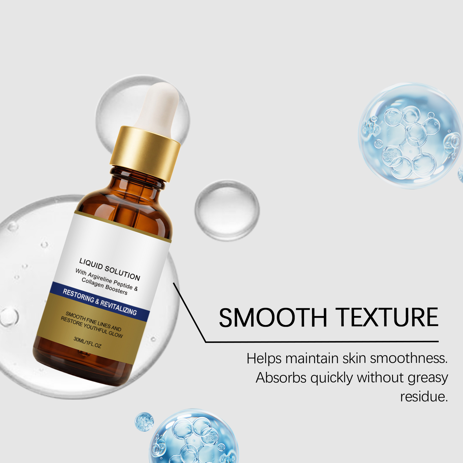 Moisturizing Essence Liquid Plump Hydrating Mild Nourishing Delicate Skin Texture Facial Skin Care Product Deep Gentle Soft Smooth Fresh Daily