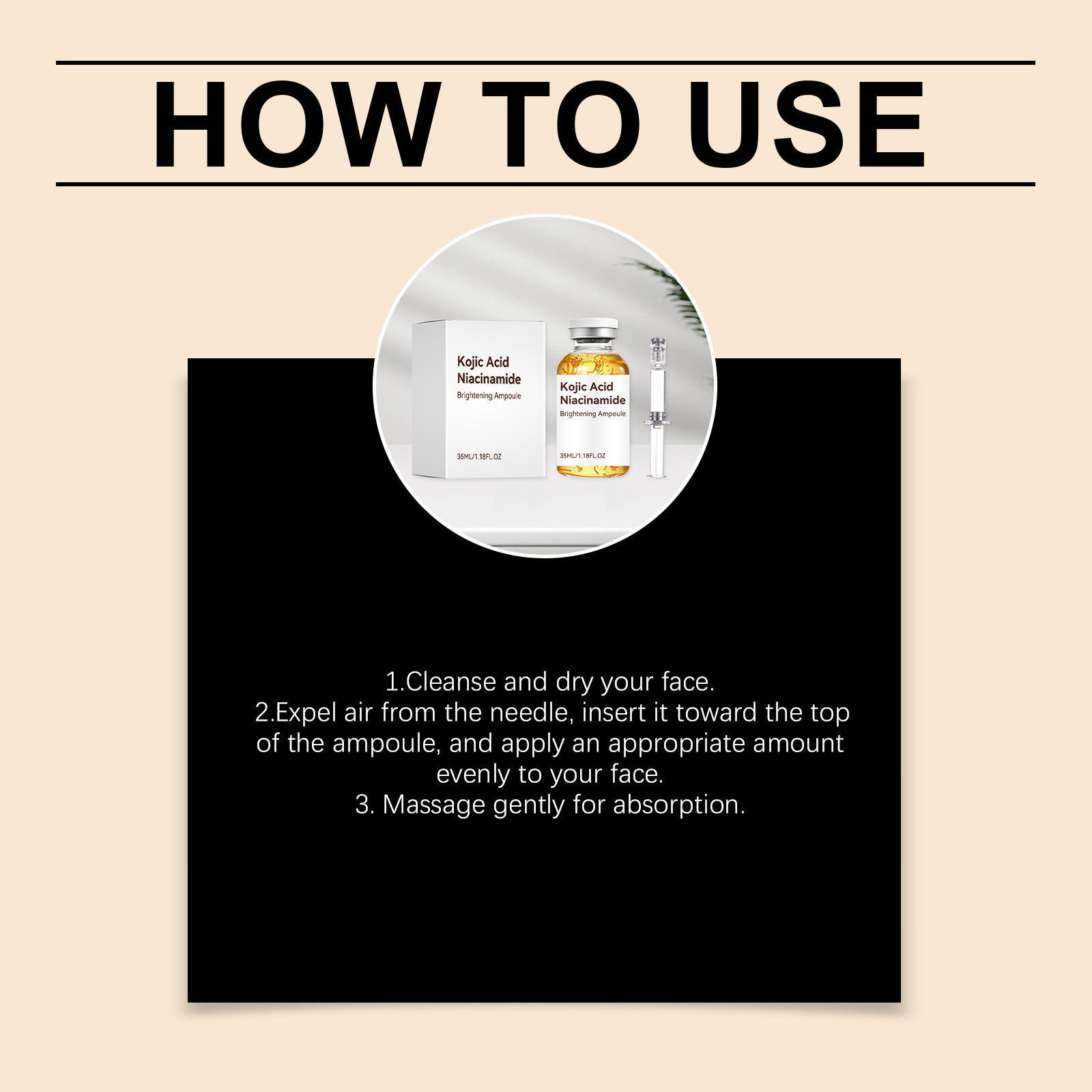 Nicotinamide Essence Liquid Mild Texture Hydrating Refreshing Non Sticky Daily Facial Skin Convenient Care Serum