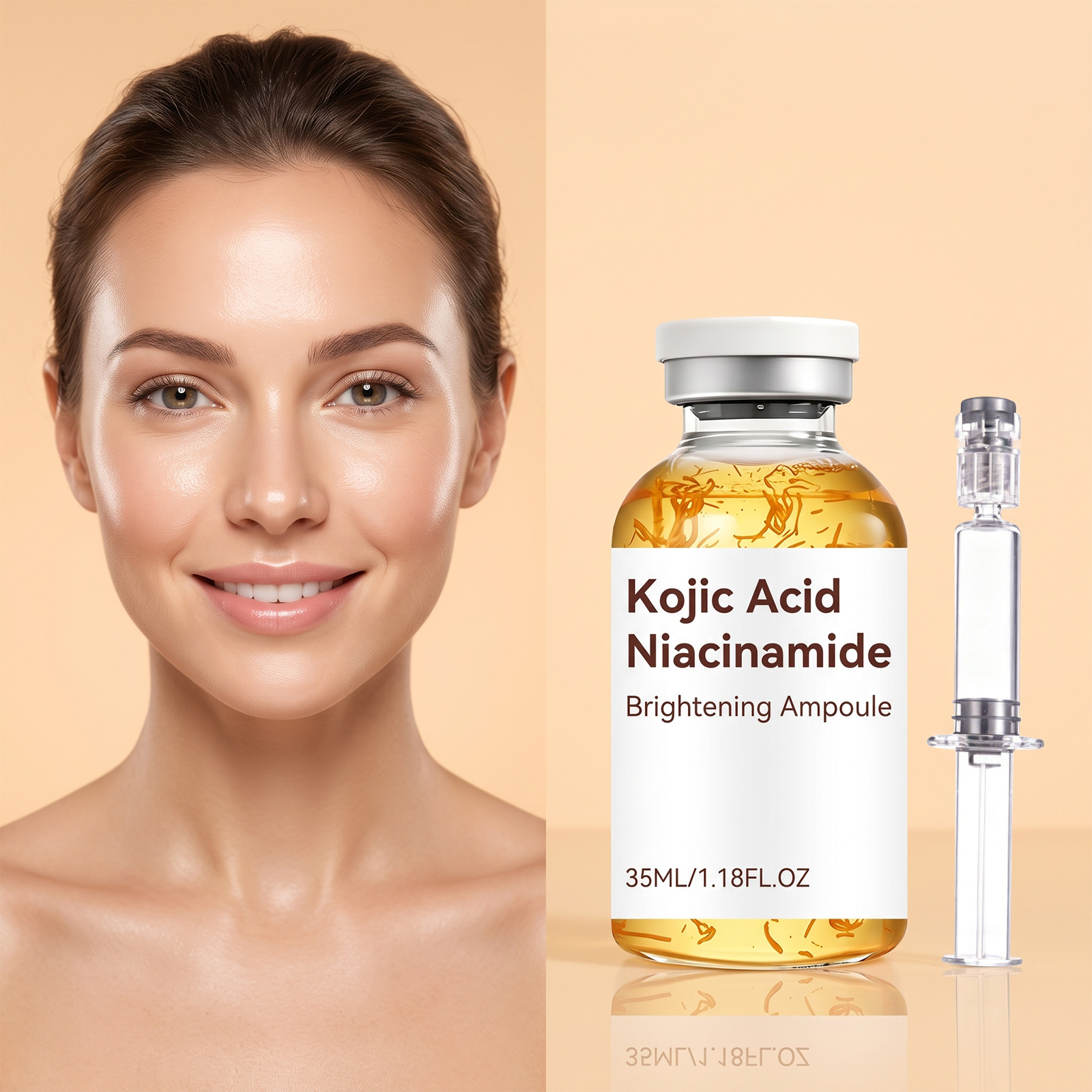 Nicotinamide Essence Liquid Mild Texture Hydrating Refreshing Non Sticky Daily Facial Skin Convenient Care Serum