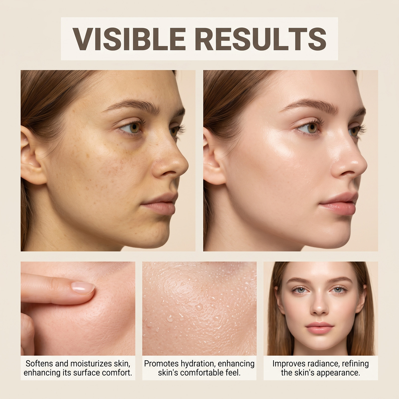 Nicotinamide Essence Liquid Mild Texture Hydrating Refreshing Non Sticky Daily Facial Skin Convenient Care Serum