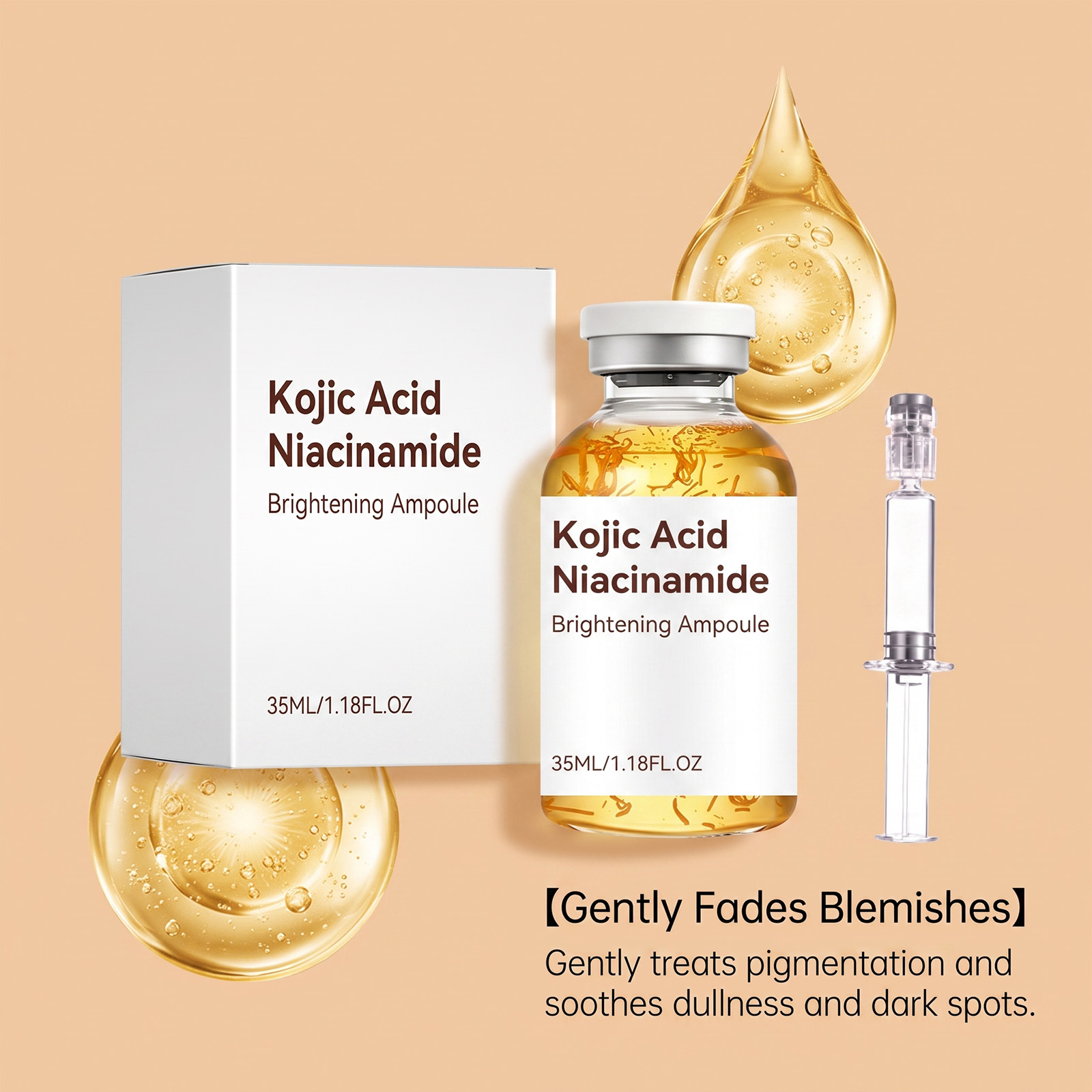 Nicotinamide Essence Liquid Mild Texture Hydrating Refreshing Non Sticky Daily Facial Skin Convenient Care Serum