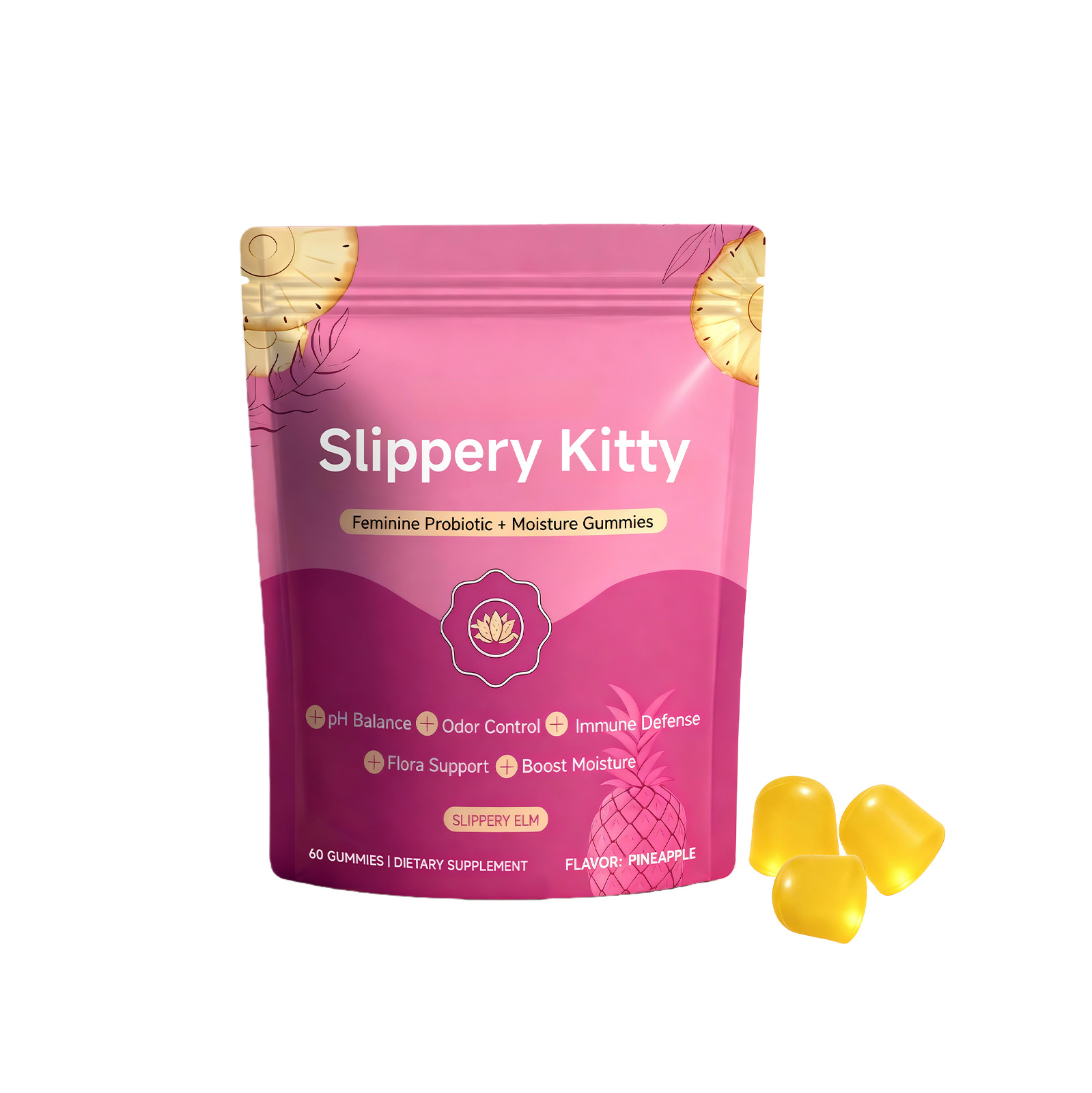 Women Probiotic Gummy Mild Care Comfort Nurture Improve Condition Daily Dietary Supplement For Female Body Health Balance Inner Wellness
