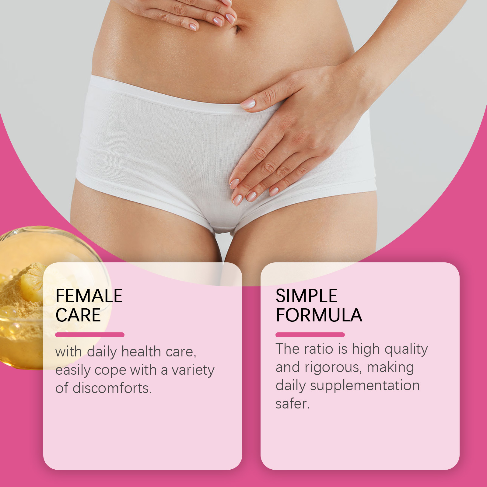 Women Probiotic Gummy Mild Care Comfort Nurture Improve Condition Daily Dietary Supplement For Female Body Health Balance Inner Wellness