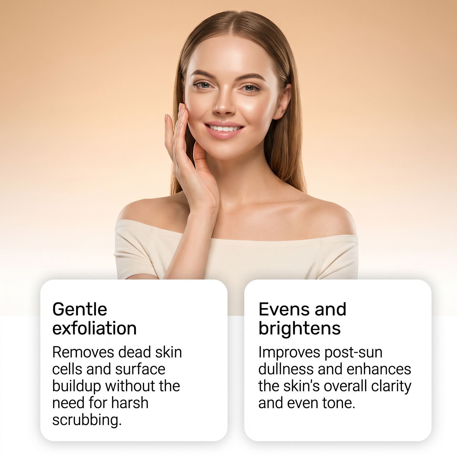 Kojic Acid Exfoliating Gel Daily Mild Cleansing Refreshing Moisturizing Caring Care Facial Body Skin