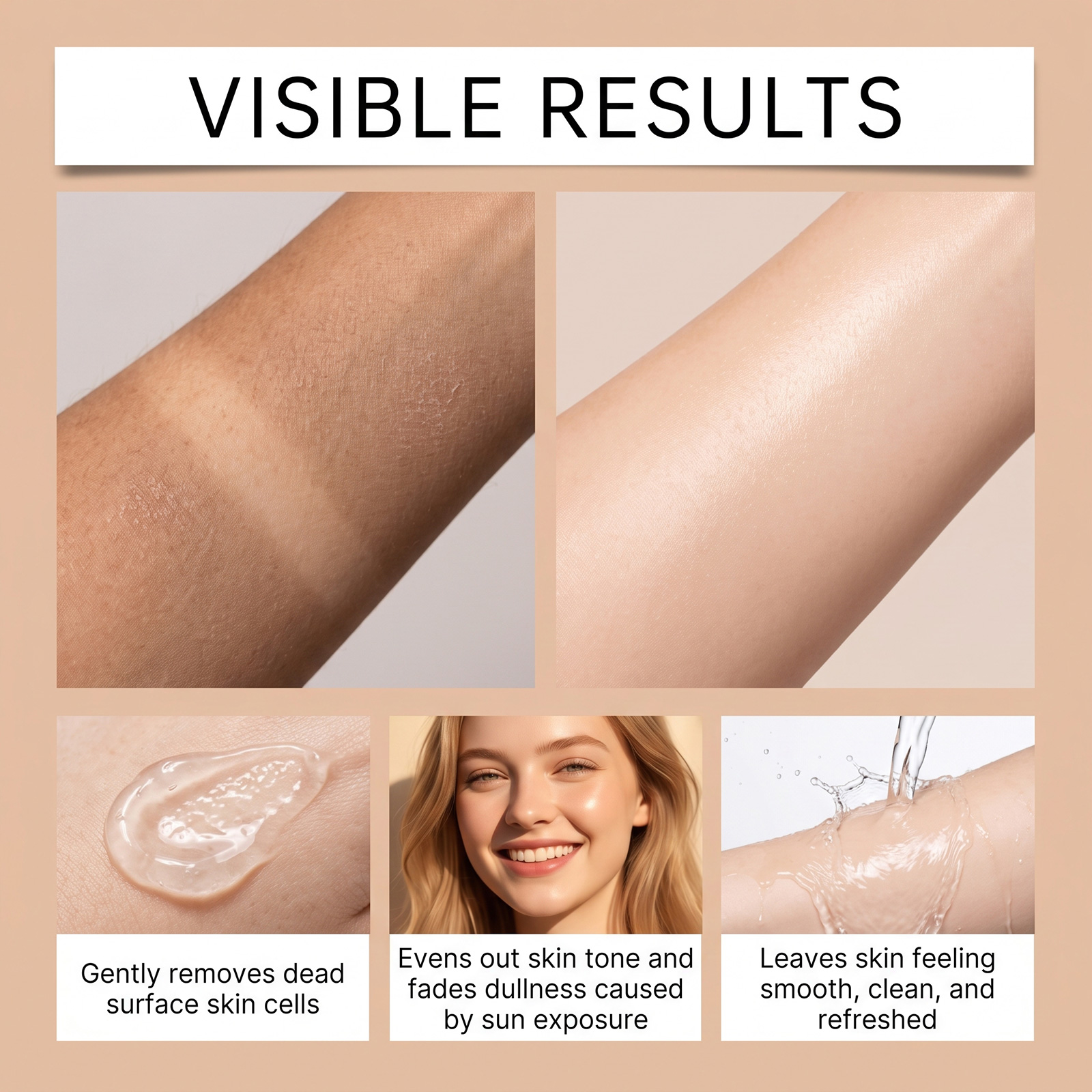 Kojic Acid Exfoliating Gel Daily Mild Cleansing Refreshing Moisturizing Caring Care Facial Body Skin