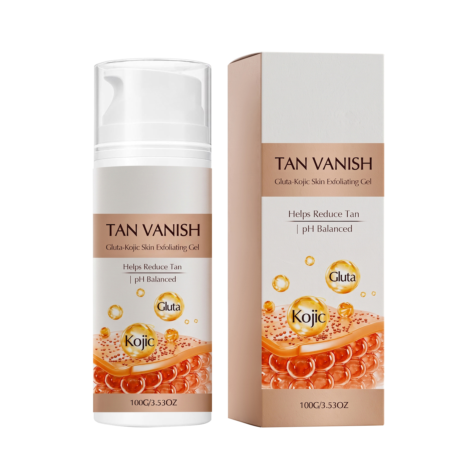 Kojic Acid Exfoliating Gel Daily Mild Cleansing Refreshing Moisturizing Caring Care Facial Body Skin