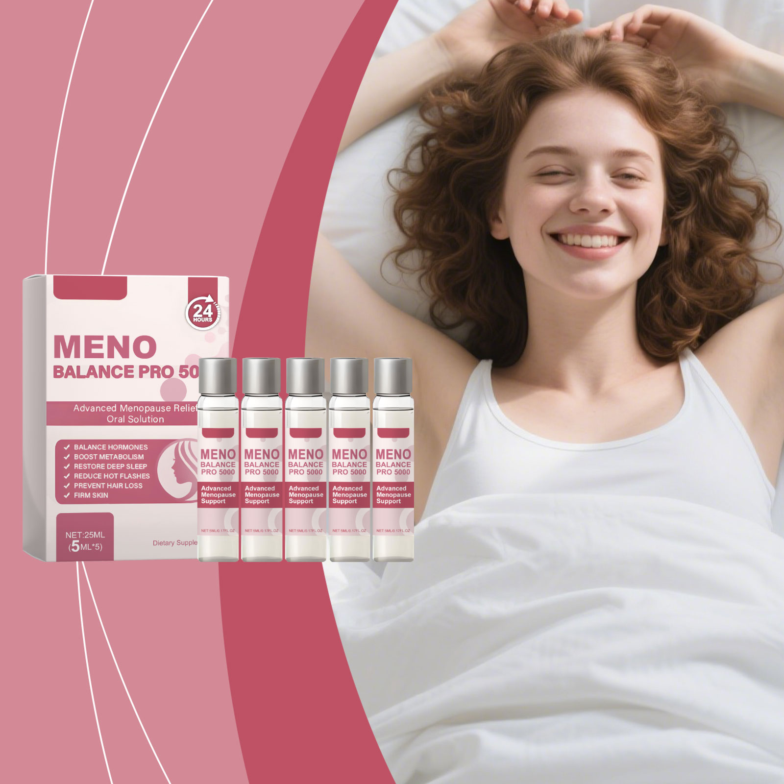Oral Liquid Mild Nourishing Body Care Comfort Boost Daily Vitality Dietary Supplement Women