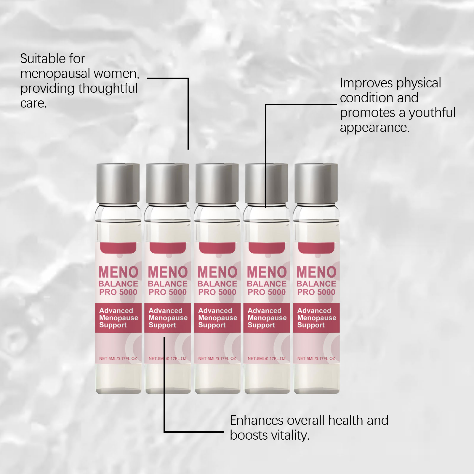 Oral Liquid Mild Nourishing Body Care Comfort Boost Daily Vitality Dietary Supplement Women