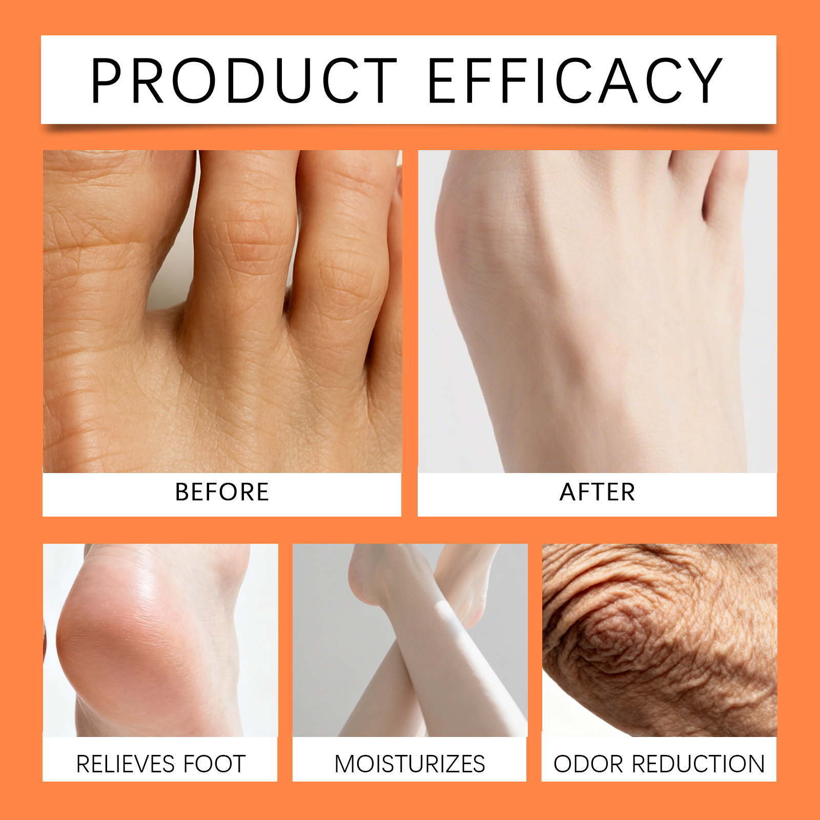 Foot Care Moisturizing Stick Mild Hydrate Soften Portable Easy Apply Daily Foot Skin Care