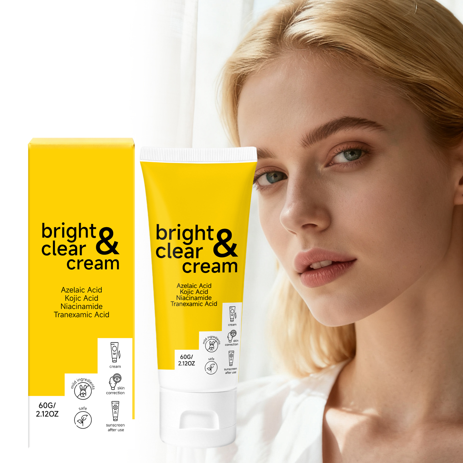 Moisturizing Brightening Cream Dense Texture Hydrate Refreshing Translucent Glow Facial Skin Care Lotion