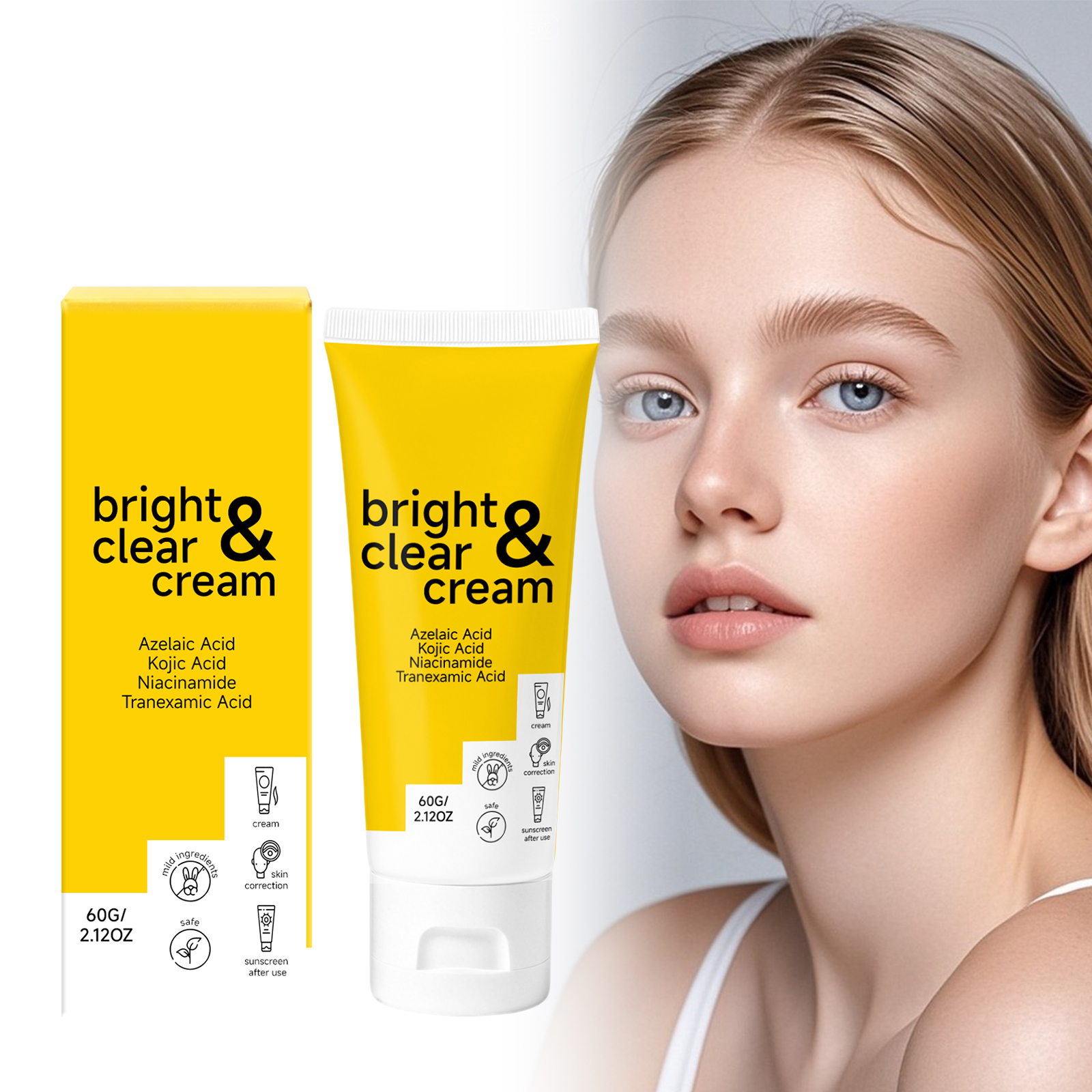 Moisturizing Brightening Cream Dense Texture Hydrate Refreshing Translucent Glow Facial Skin Care Lotion
