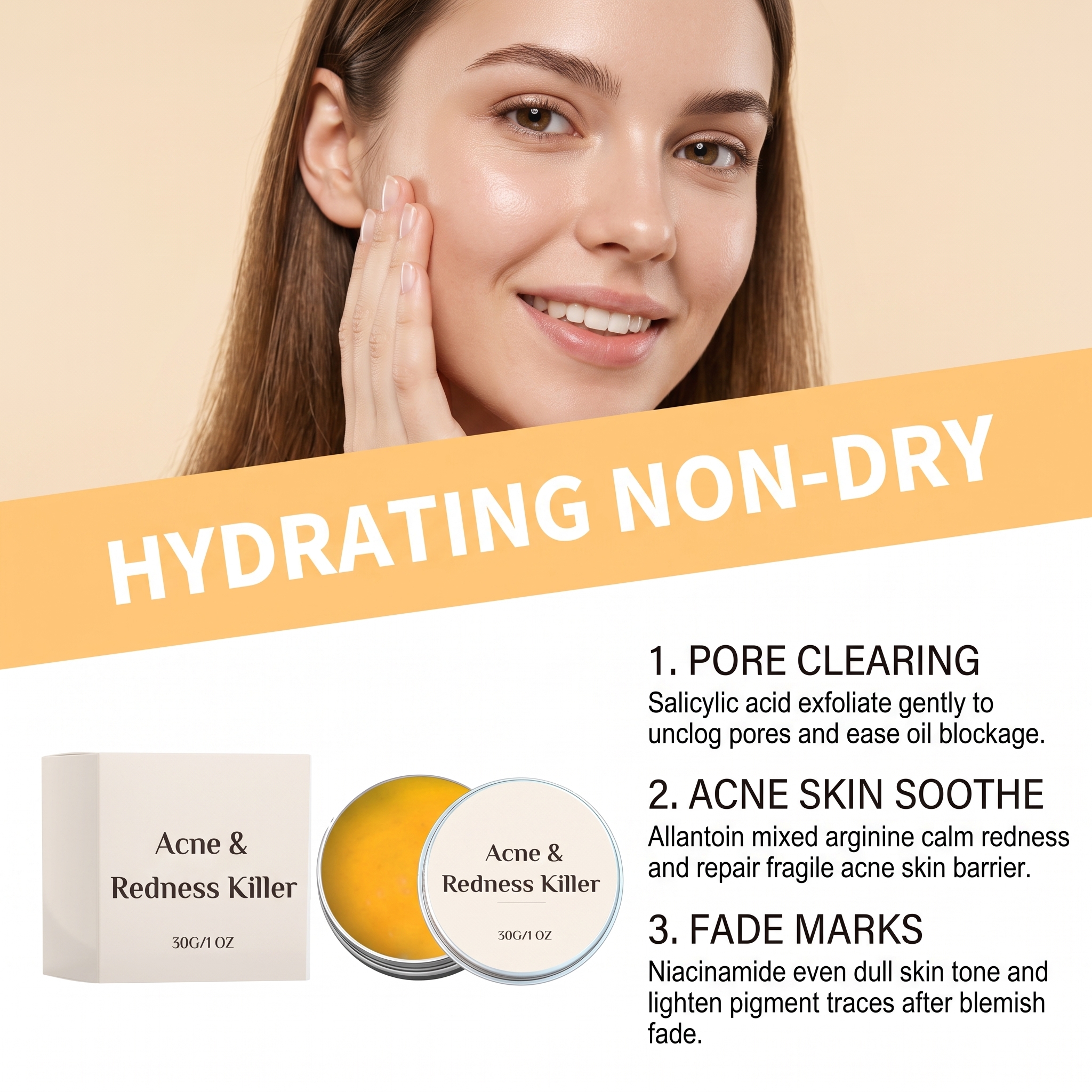 Facial Care Cream Mild Clean Moist Soft Fresh Non Greasy Apply Skin Care For Face