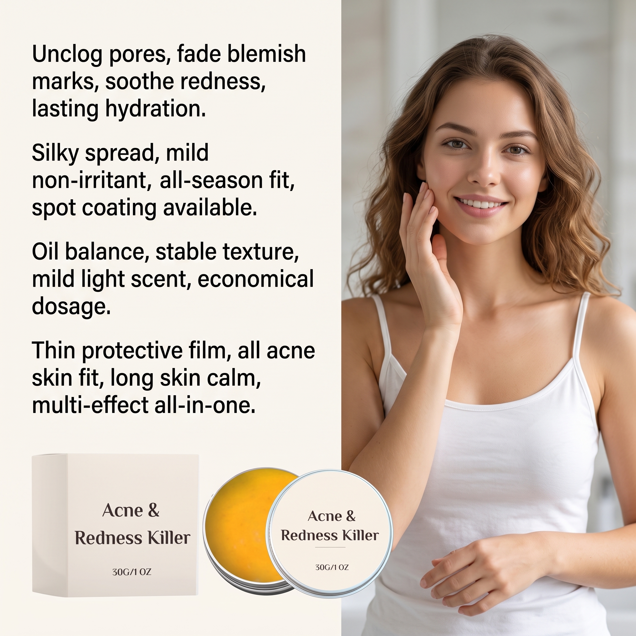 Facial Care Cream Mild Clean Moist Soft Fresh Non Greasy Apply Skin Care For Face