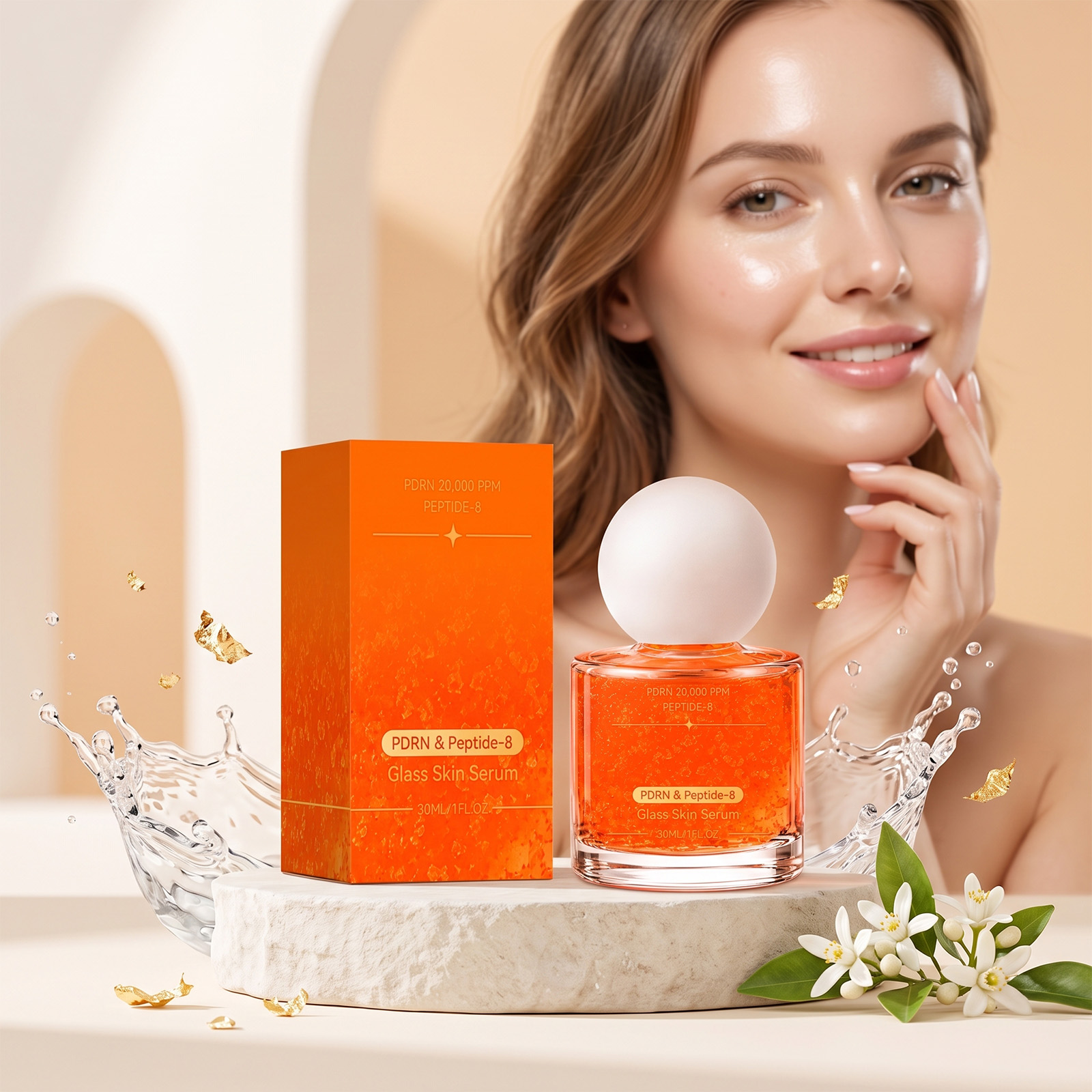 Facial Radiance Essence Liquid Hydrating Moisturizing Smooth Elastic Tender Hydrous Refreshing Facial Skin