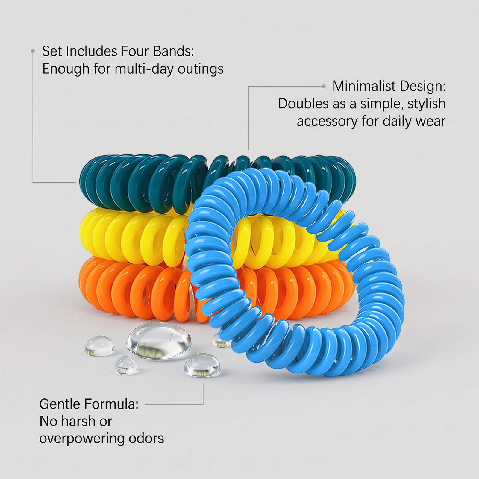 Mosquito Repellent Bracelet Mild Portable Light Match Shade Universal Home Outdoor Kid Adult