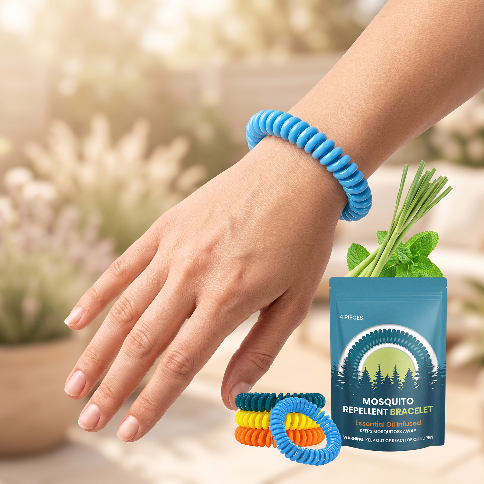 Mosquito Repellent Bracelet Mild Portable Light Match Shade Universal Home Outdoor Kid Adult