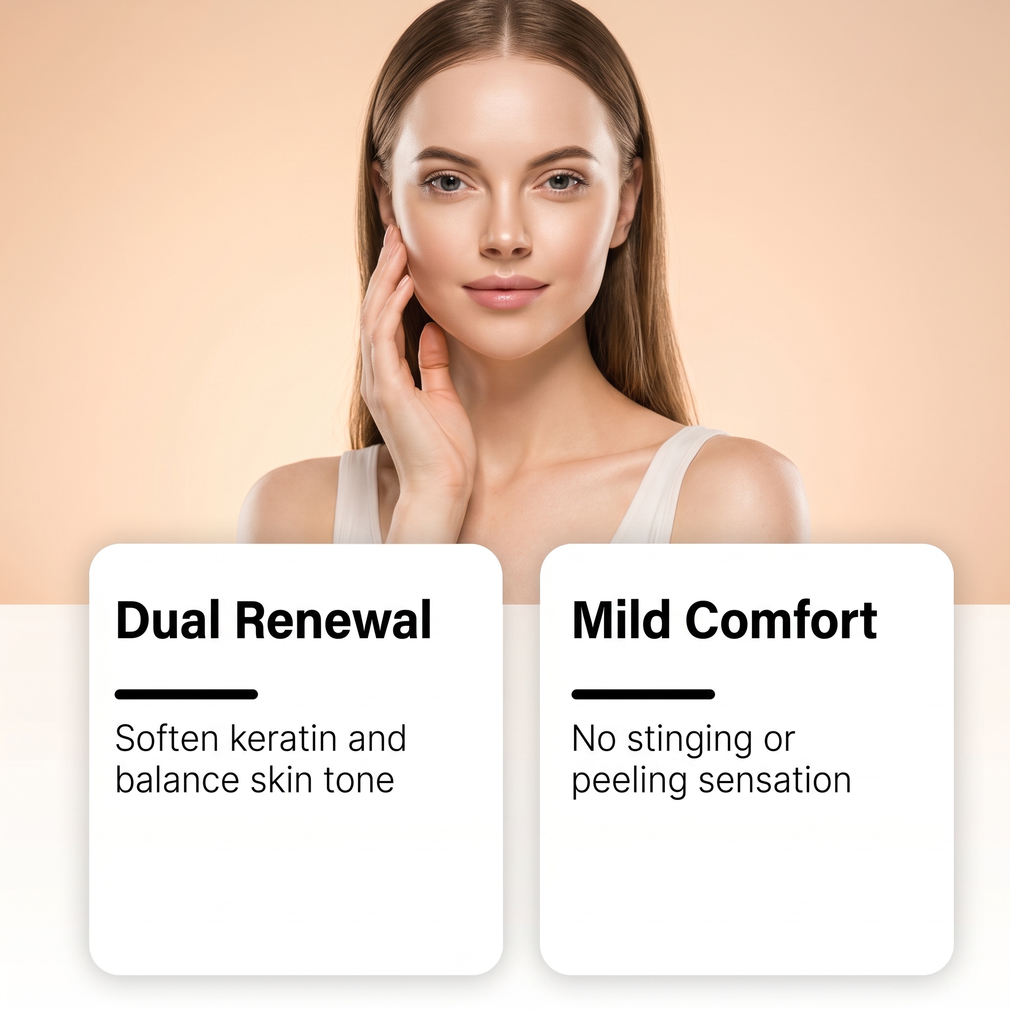 Dual Effect Skin Renewal Essence Moisturizing Mild Hydrating Soft Delicate Refreshing Daily Care Facial Skin Treatment