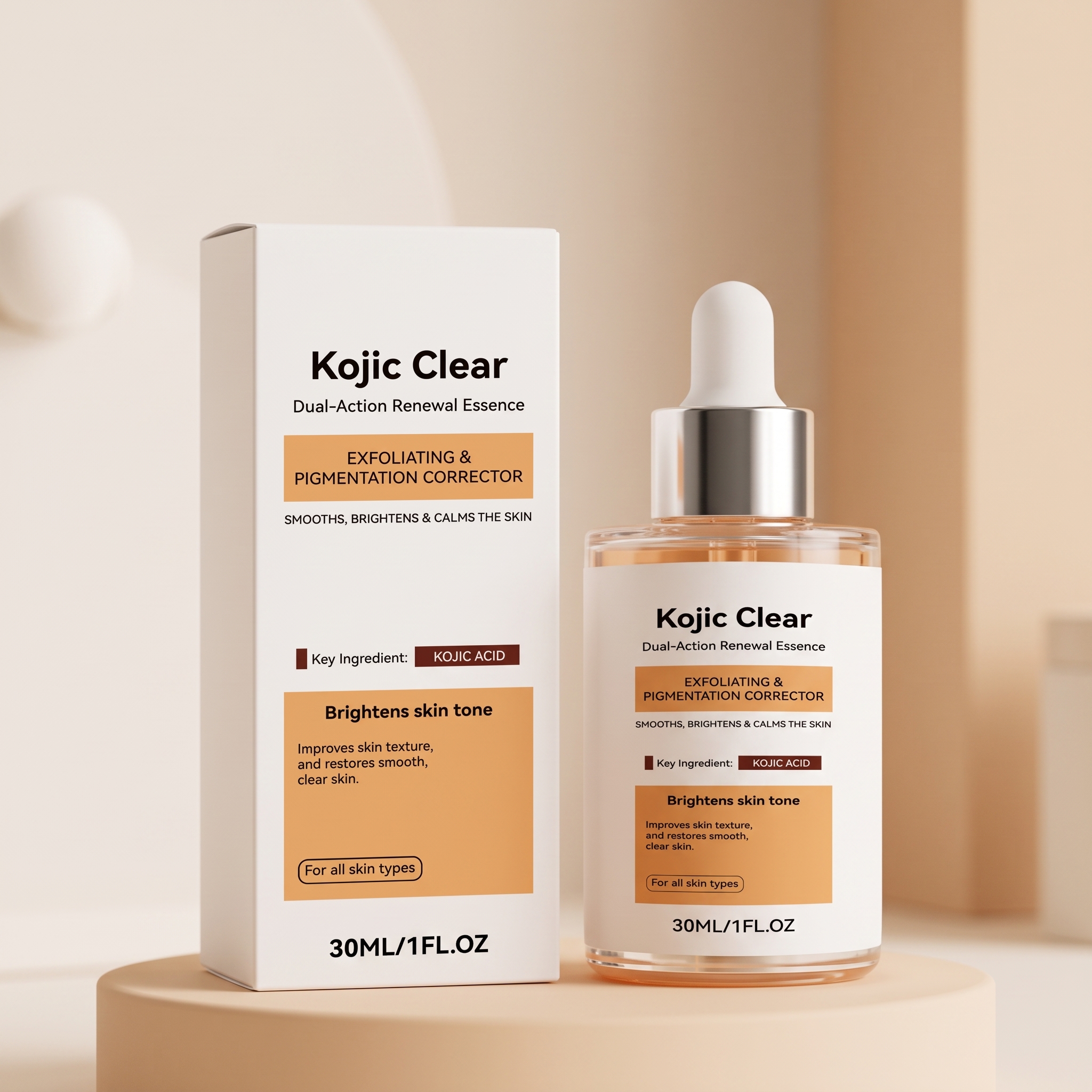 Dual Effect Skin Renewal Essence Moisturizing Mild Hydrating Soft Delicate Refreshing Daily Care Facial Skin Treatment