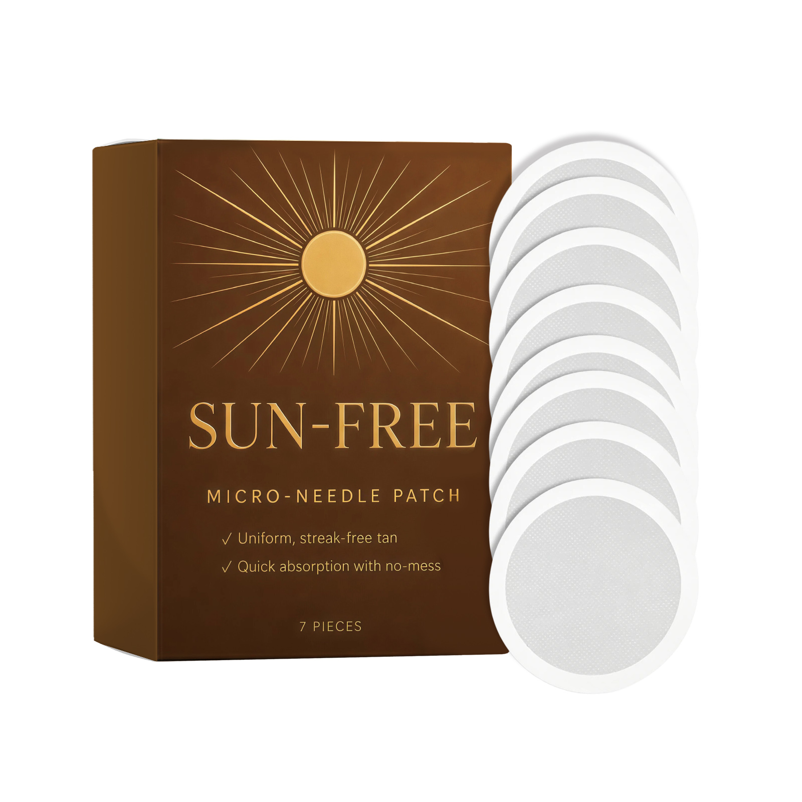 Self Tanning Micro Needle Patch Gentle Skin Safe For Face Neck Body Daily Home Cosmetic Care Tool