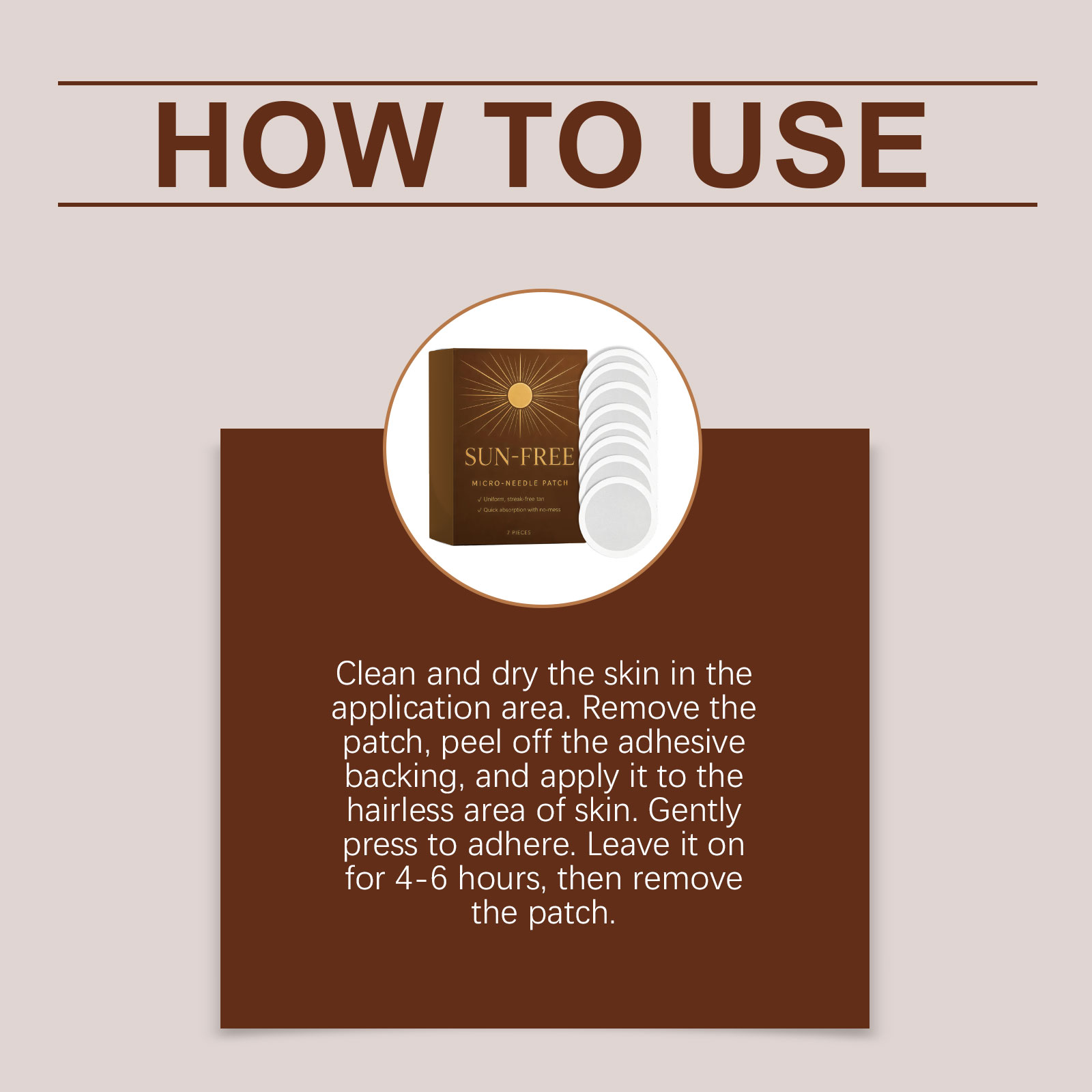 Self Tanning Micro Needle Patch Gentle Skin Safe For Face Neck Body Daily Home Cosmetic Care Tool