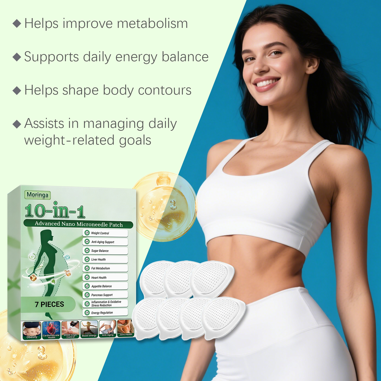 Body Care Patch Mild Gentle Soft Breathable Fabric Daily Light Care Fresh Easy Sticker
