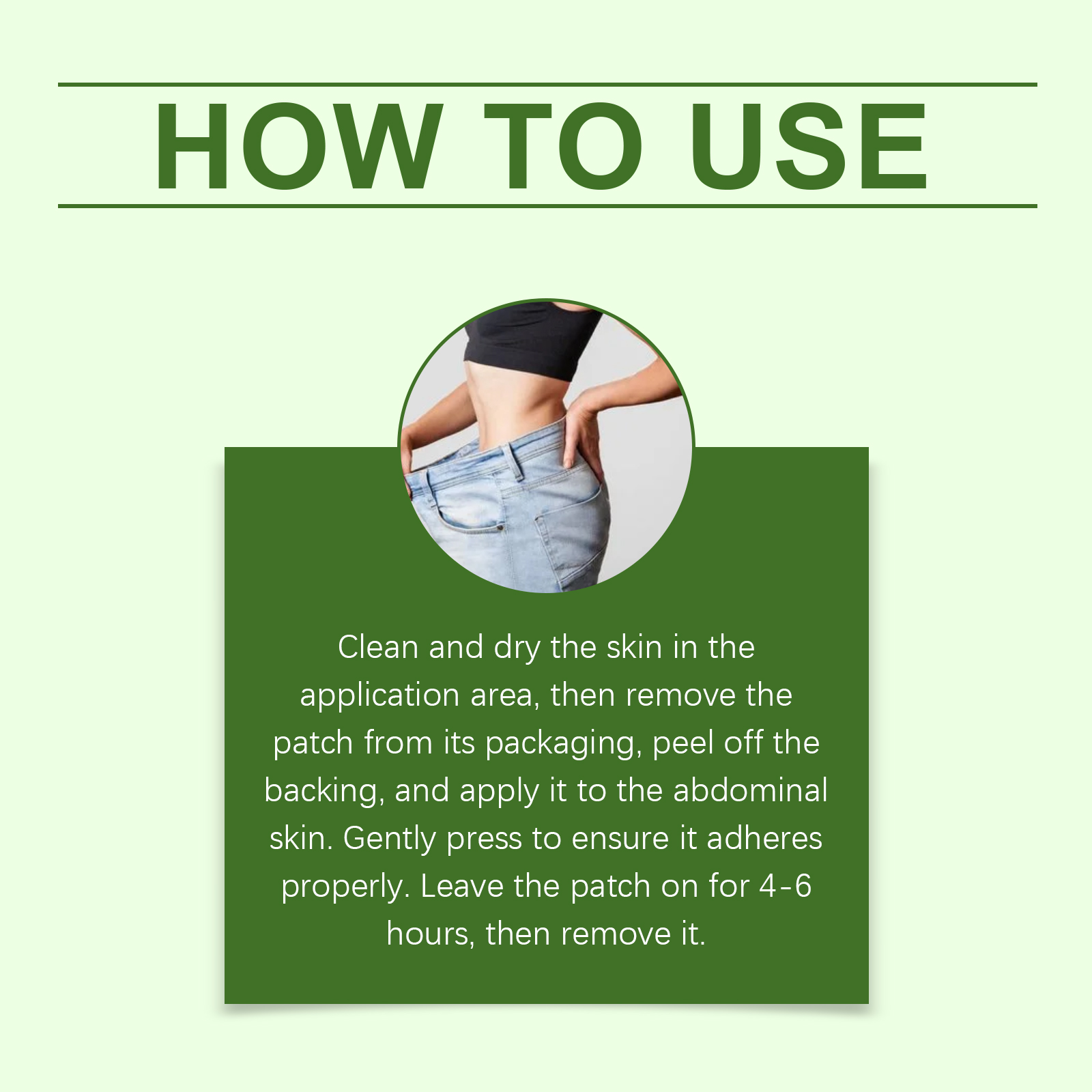 Body Care Patch Mild Gentle Soft Breathable Fabric Daily Light Care Fresh Easy Sticker