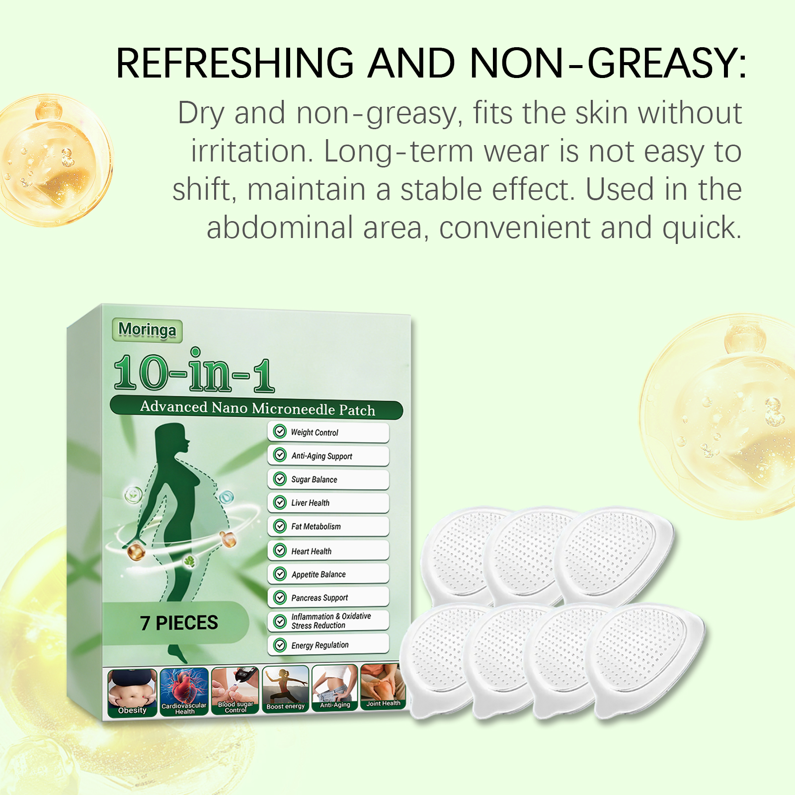 Body Care Patch Mild Gentle Soft Breathable Fabric Daily Light Care Fresh Easy Sticker