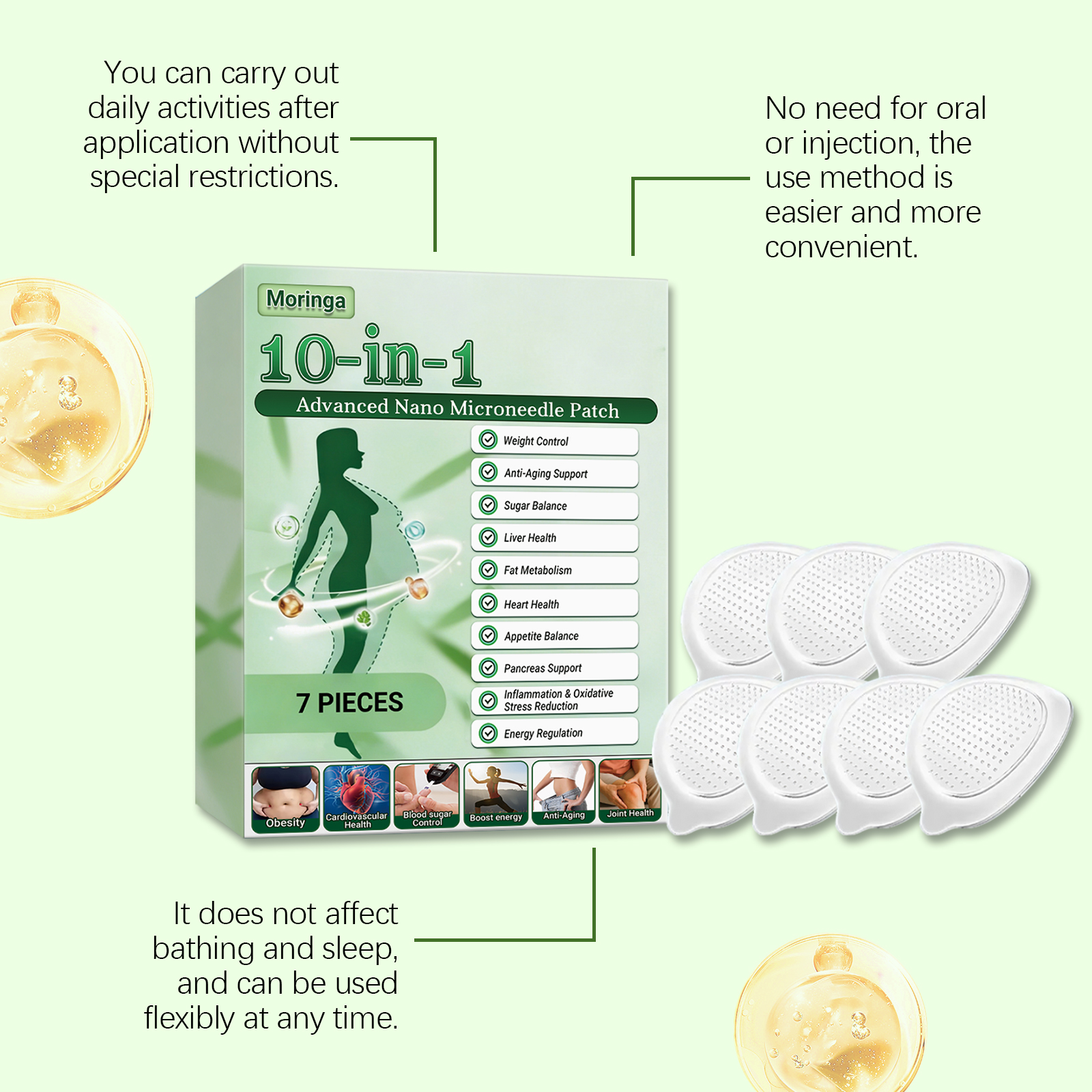 Body Care Patch Mild Gentle Soft Breathable Fabric Daily Light Care Fresh Easy Sticker