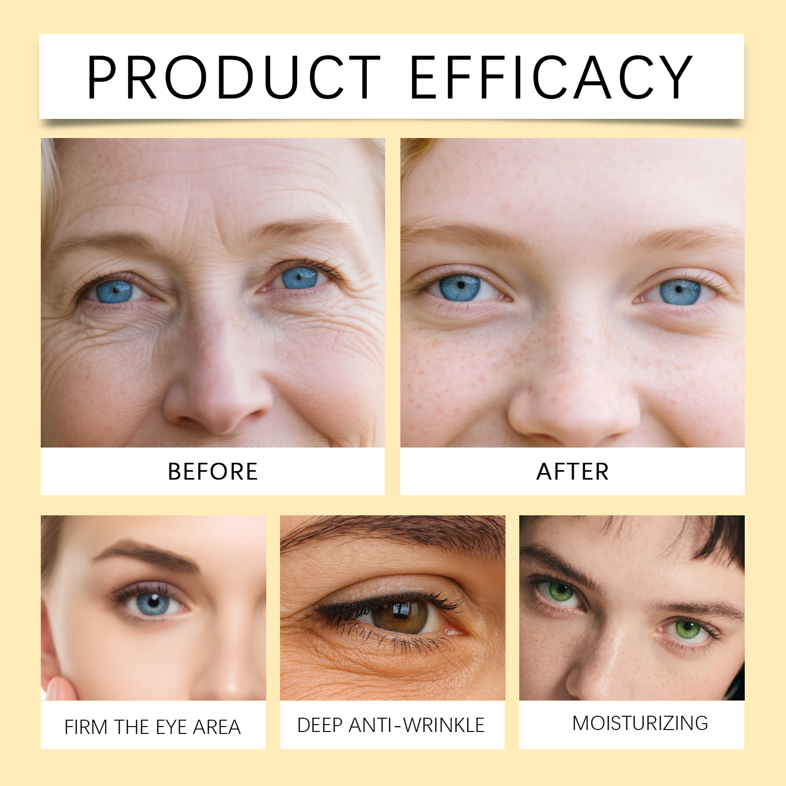 Bright Daily Eye Cream Moisturizing Elastic Soft Refreshing Fast Absorb Eye Skin Care