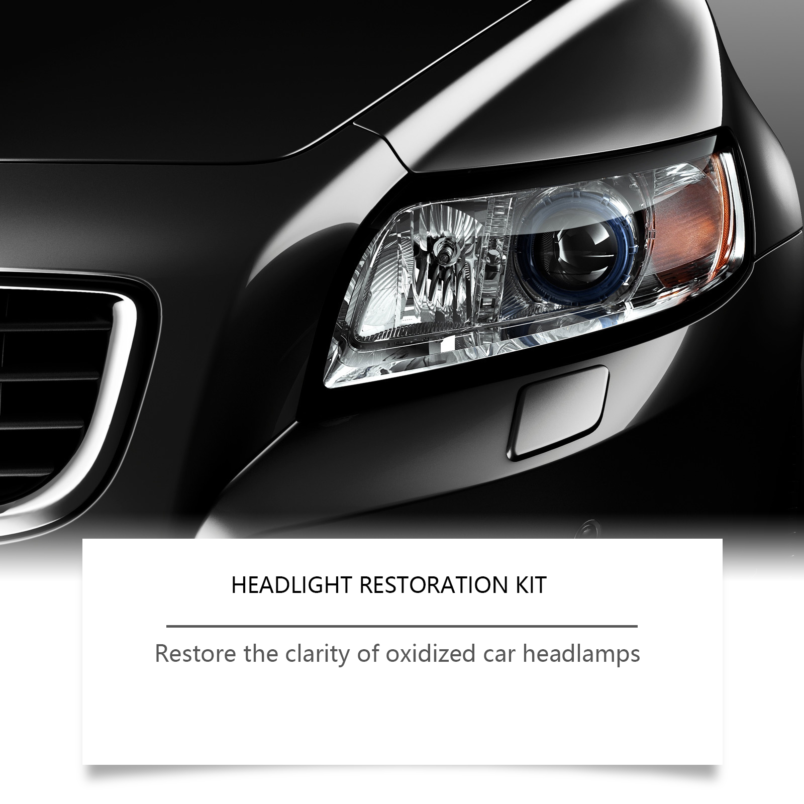 Car Headlight Repair Polishing Kit Boost Clarity Remove Yellowing Strengthen Coating Slow Aging For Auto Lamp