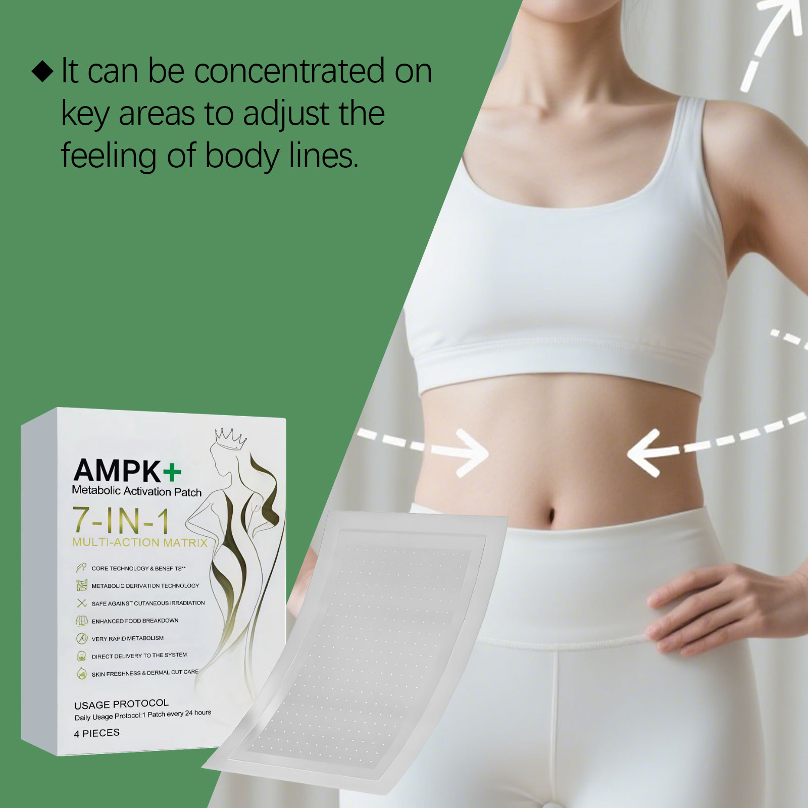 Body Care Patch Mild Care Body Skin Natural Breathable Skin Friendly Daily Lazy Body Portable Patch
