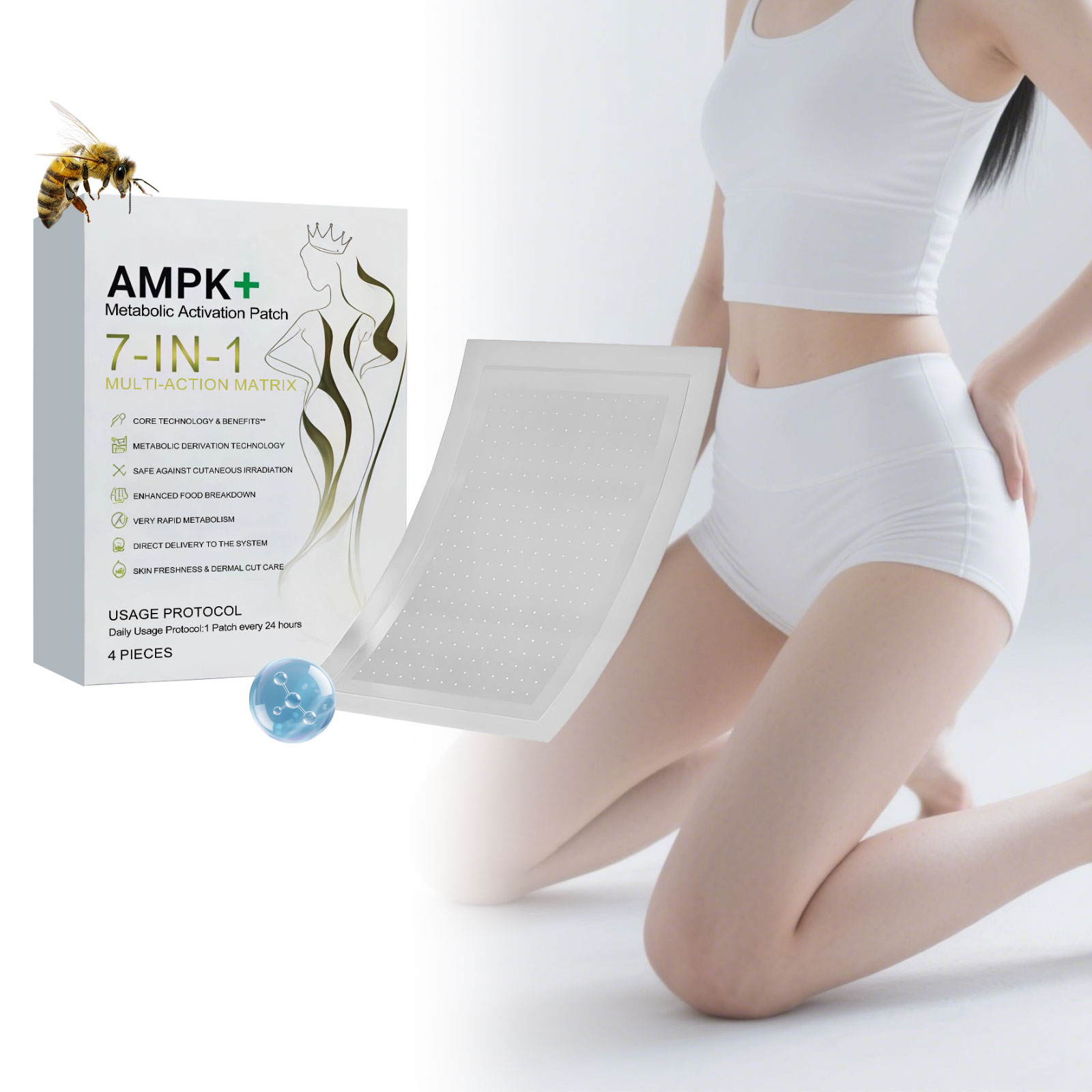 Body Care Patch Mild Care Body Skin Natural Breathable Skin Friendly Daily Lazy Body Portable Patch
