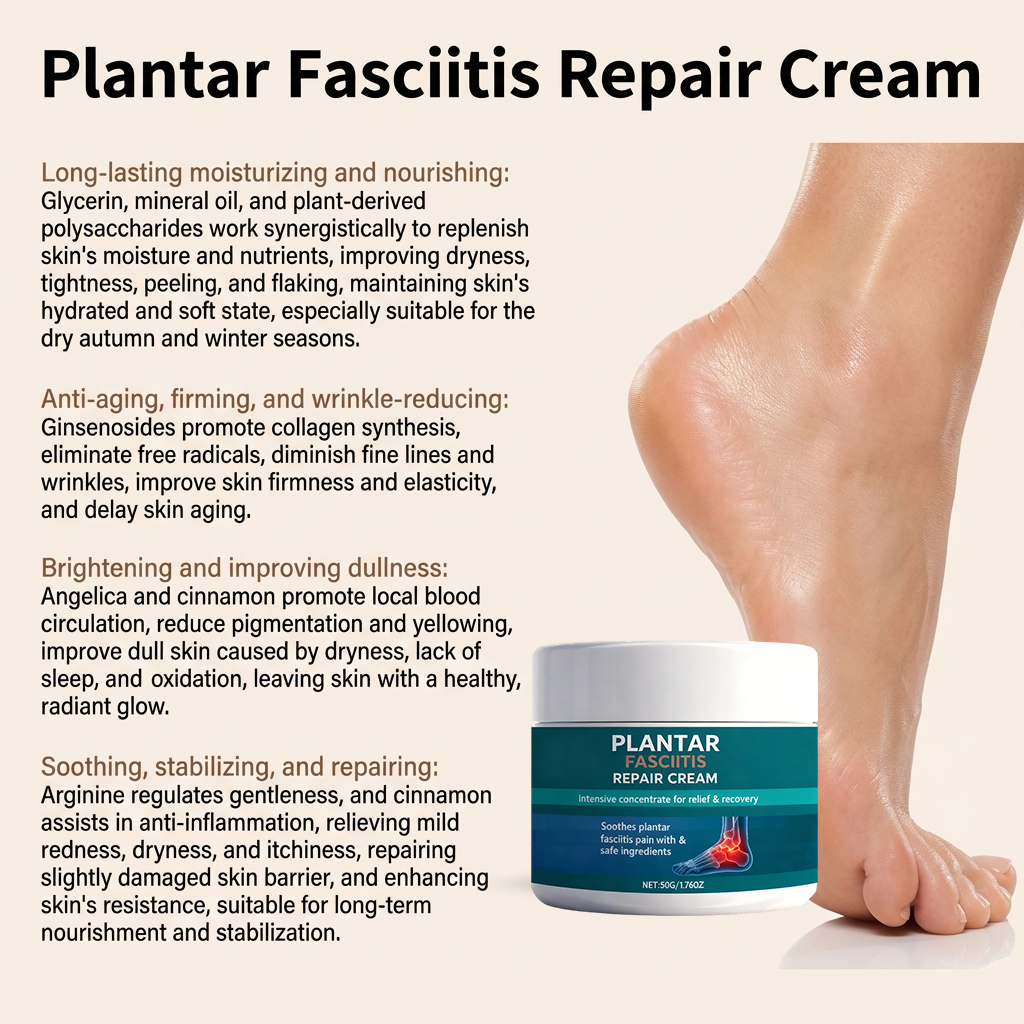 Foot Joint Care Cream Daily Mild Hydrating Moisturizing Refreshing Comfortable Massaging Smooth Skin